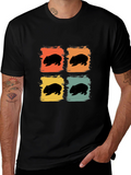 Wombat Retro Style T-Shirt - Unique Animal Lover Tee