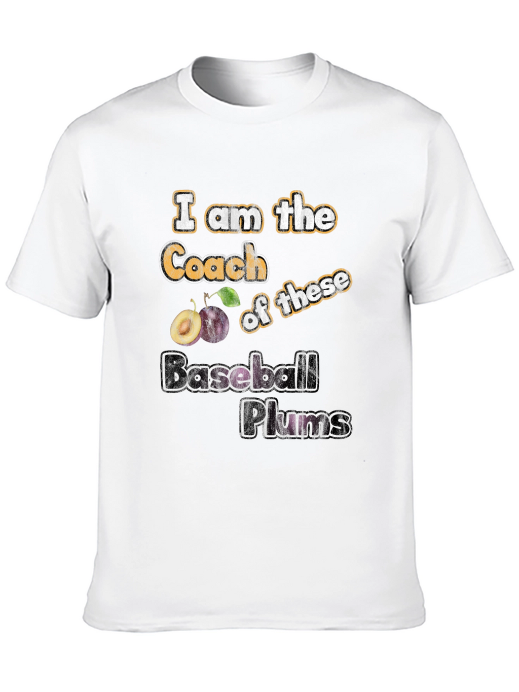 I am the Coach Baseball Plums T-Shirt