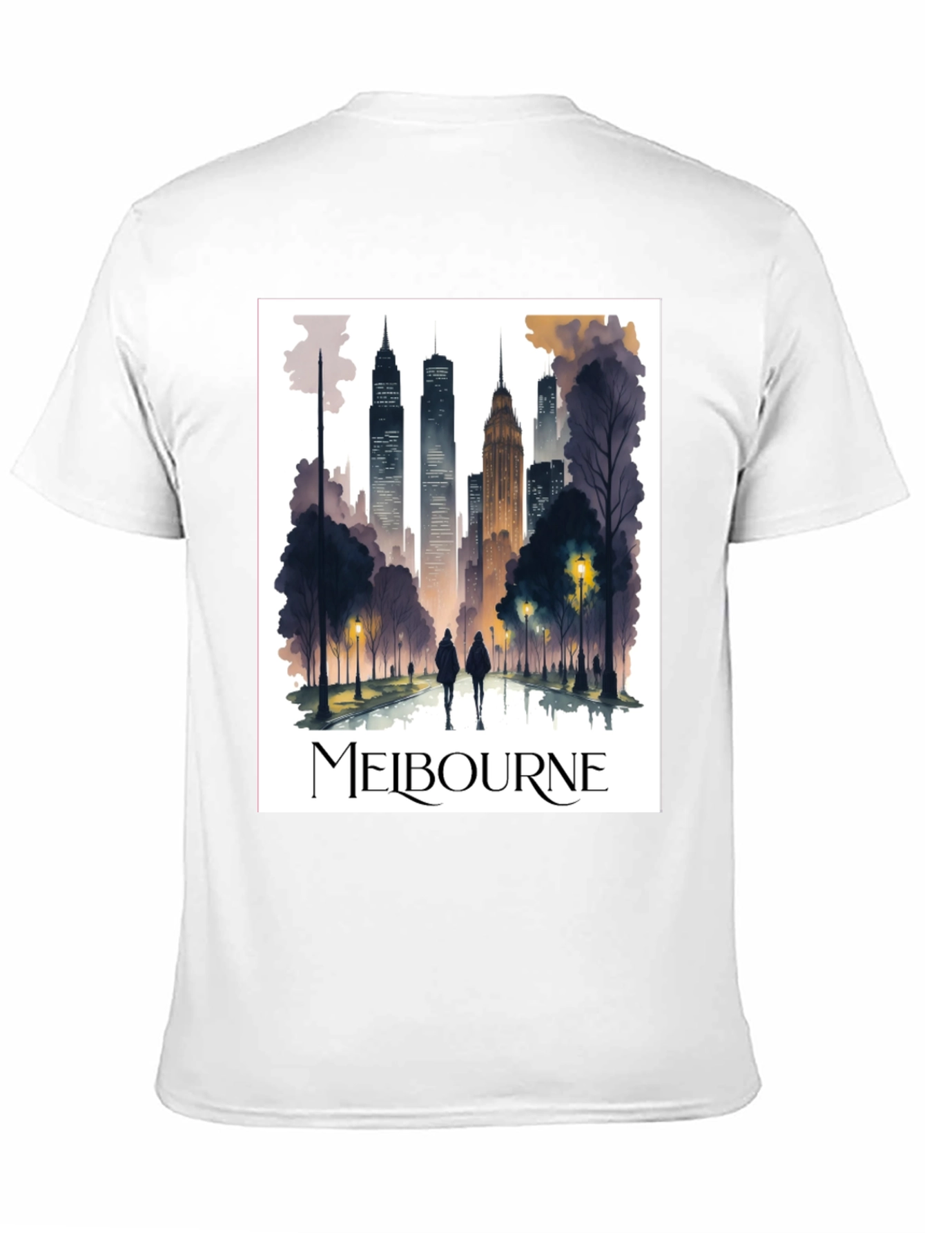 Melbourne Skyline Graphic Tee - Stylish Urban Design