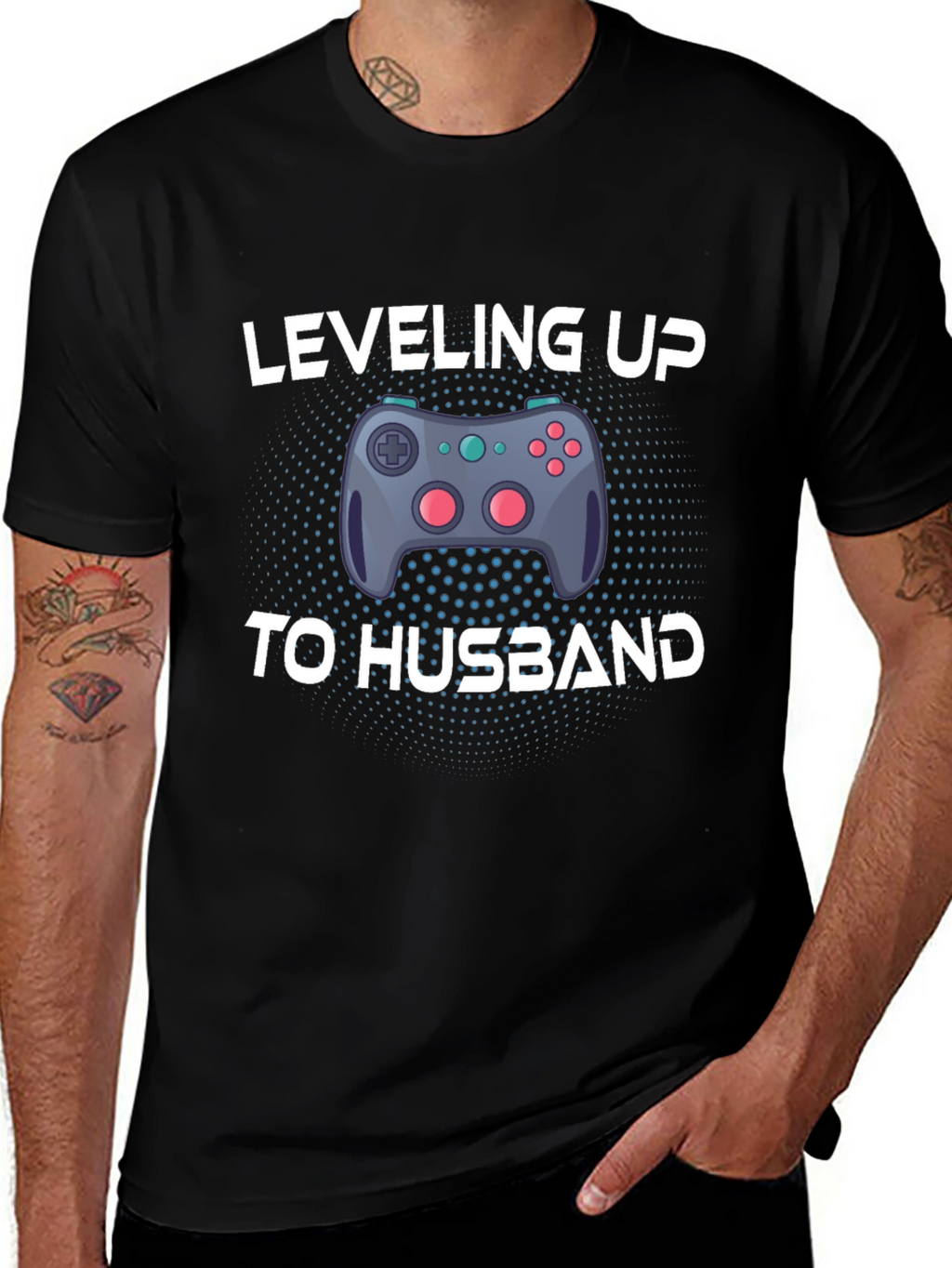 Leveling Up to Husband Gaming T-Shirt