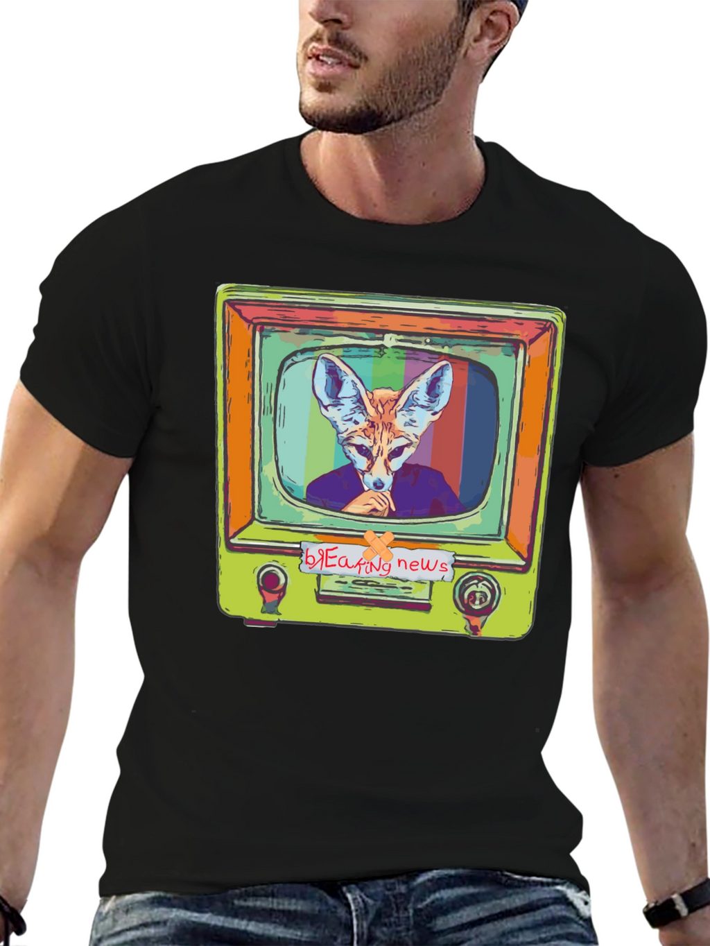 Fox News T-Shirt - Mens Black Graphic Tee