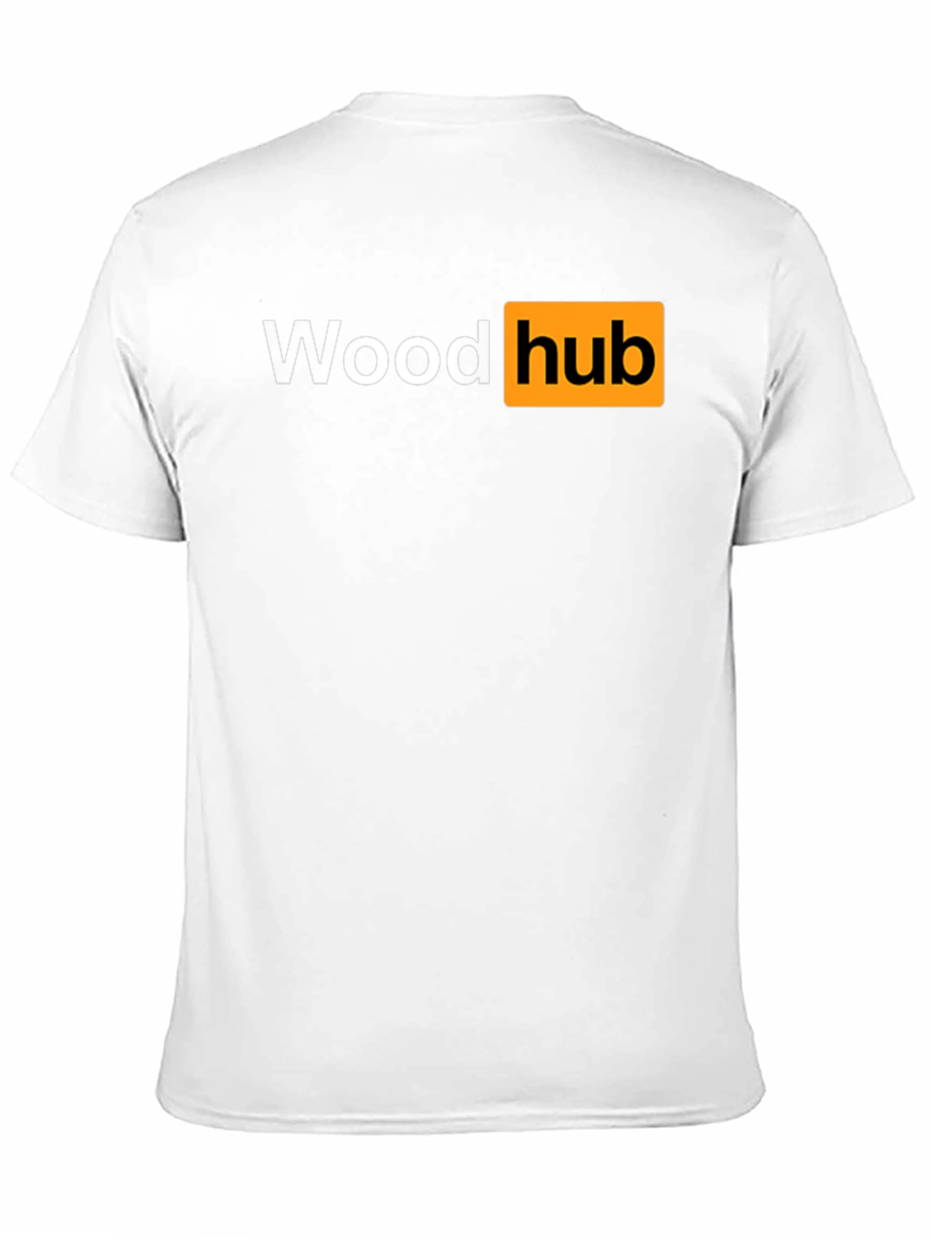 Wood Hub Black T-Shirt - Funny Design