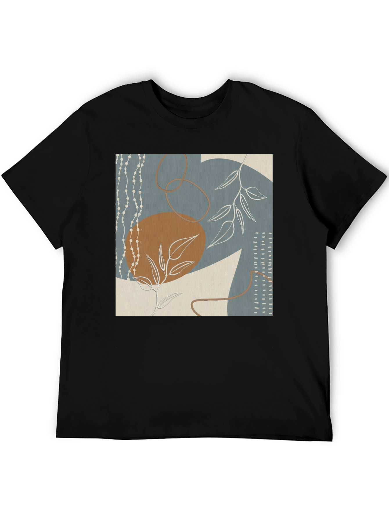 Abstract Art Print Black Tee
