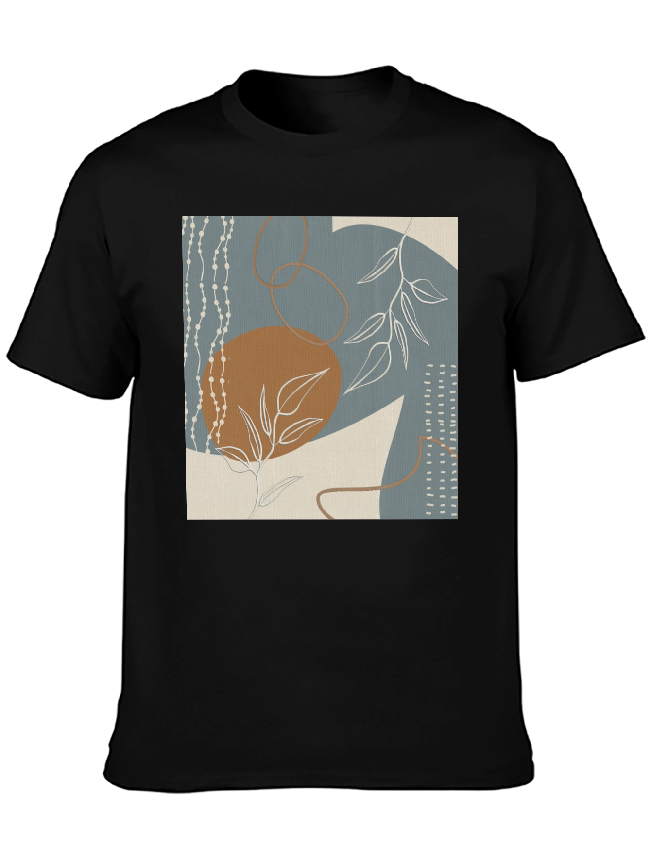 Abstract Art Print Black Tee