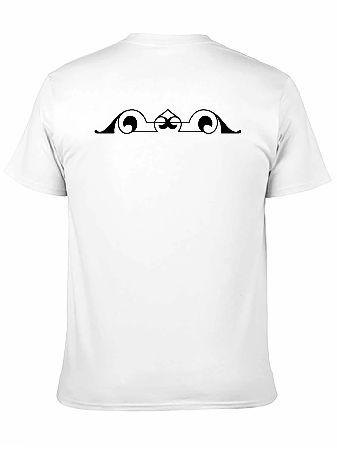 Elegant Black Graphic Print Tee