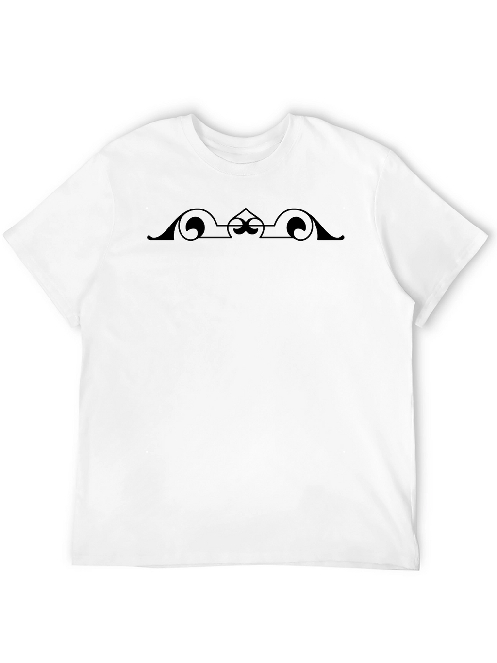 Elegant Black Graphic Print Tee