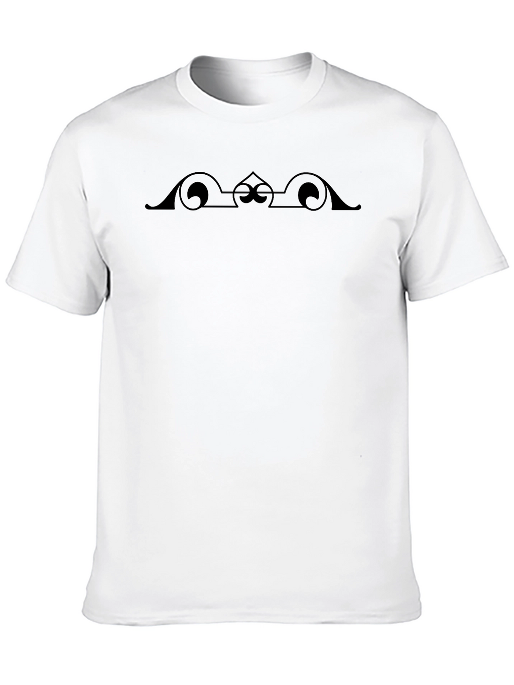 Elegant Black Graphic Print Tee