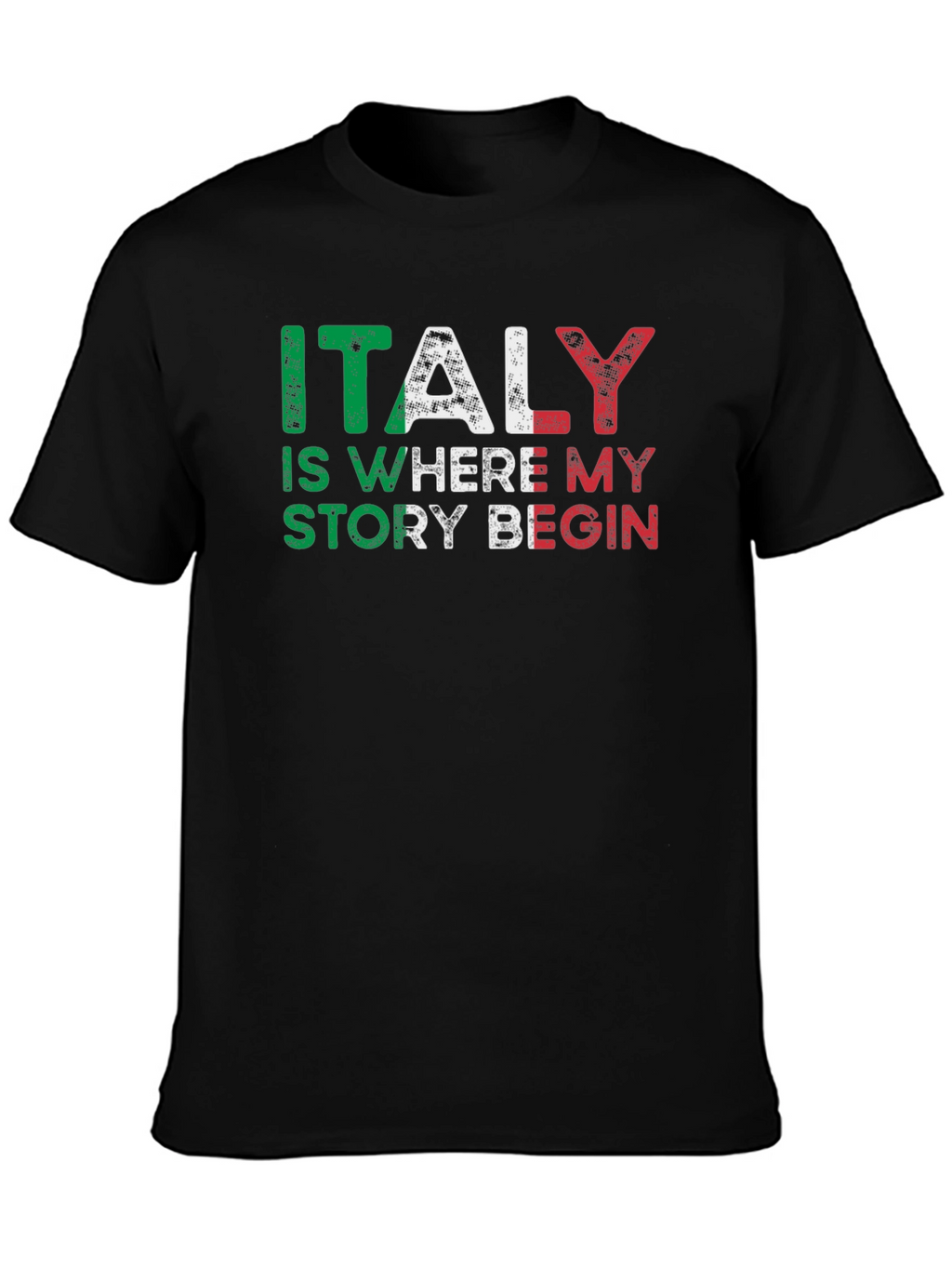 Italy Story Graphic Tee - Black