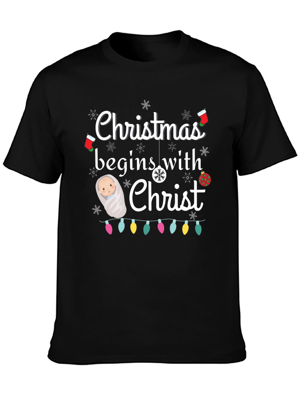 Christmas Begins with Christ T-Shirt