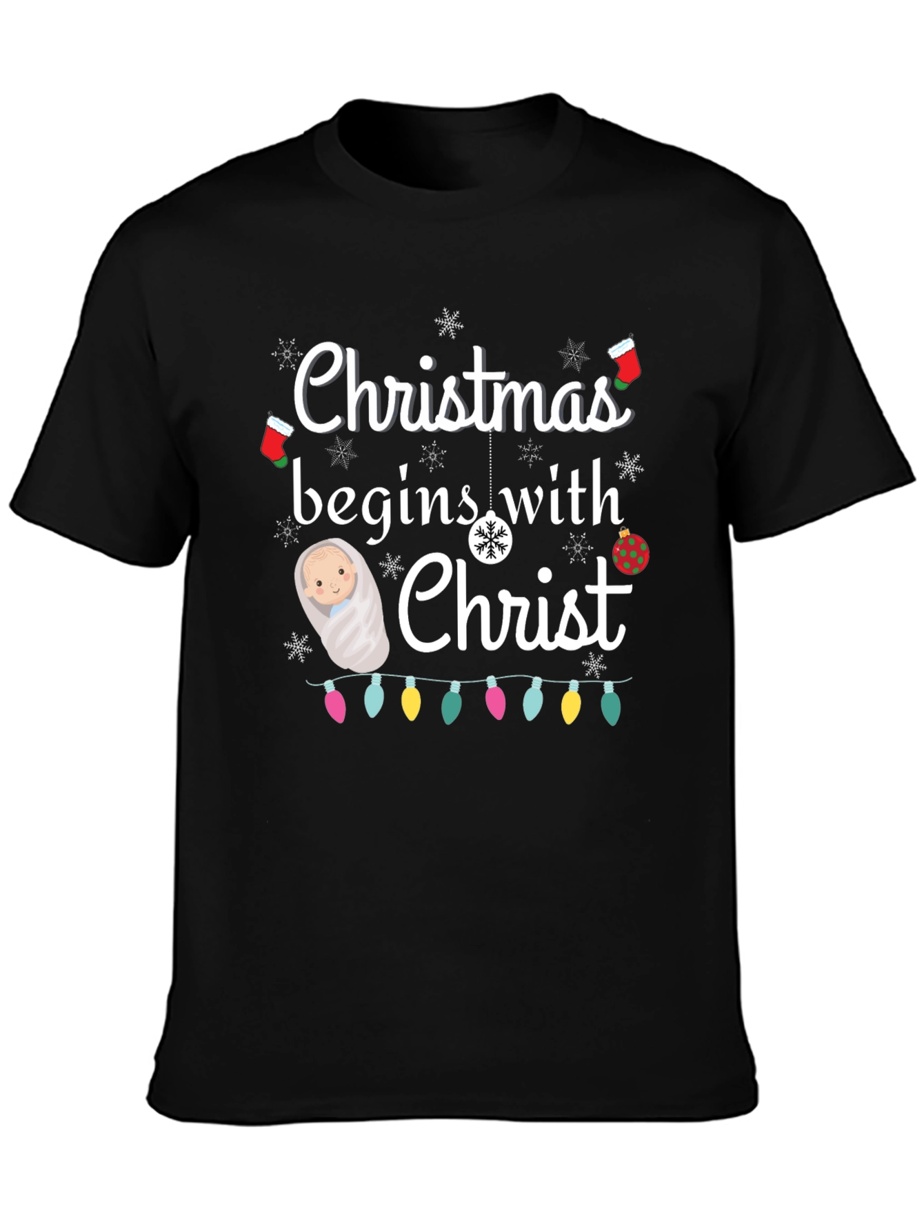 Christmas Begins with Christ T-Shirt
