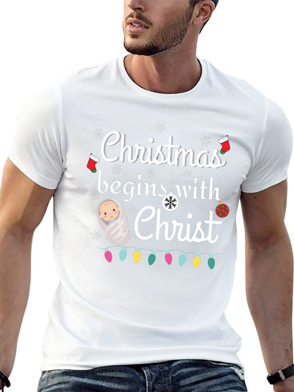 Christmas Begins with Christ T-Shirt