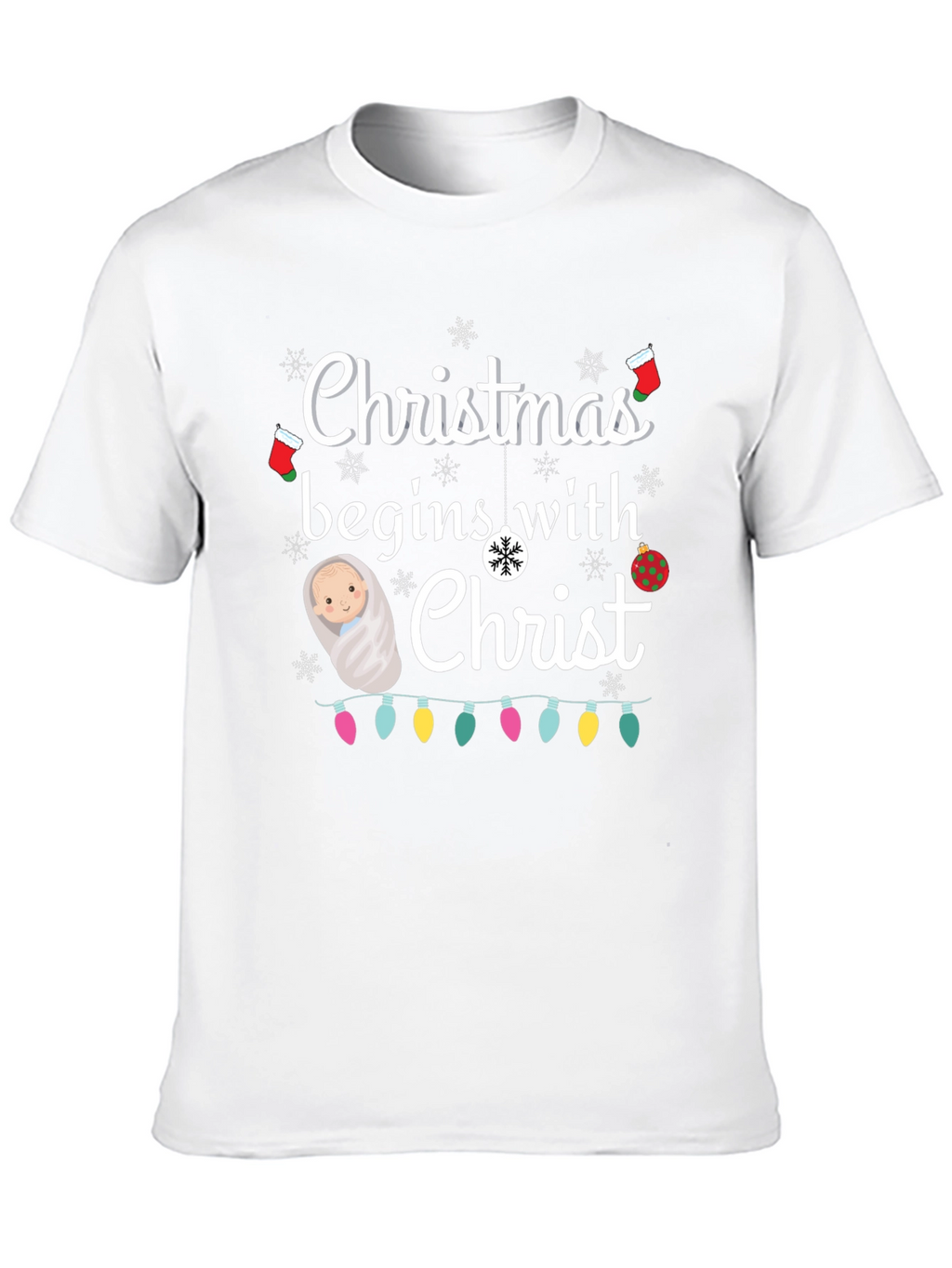 Christmas Begins with Christ T-Shirt