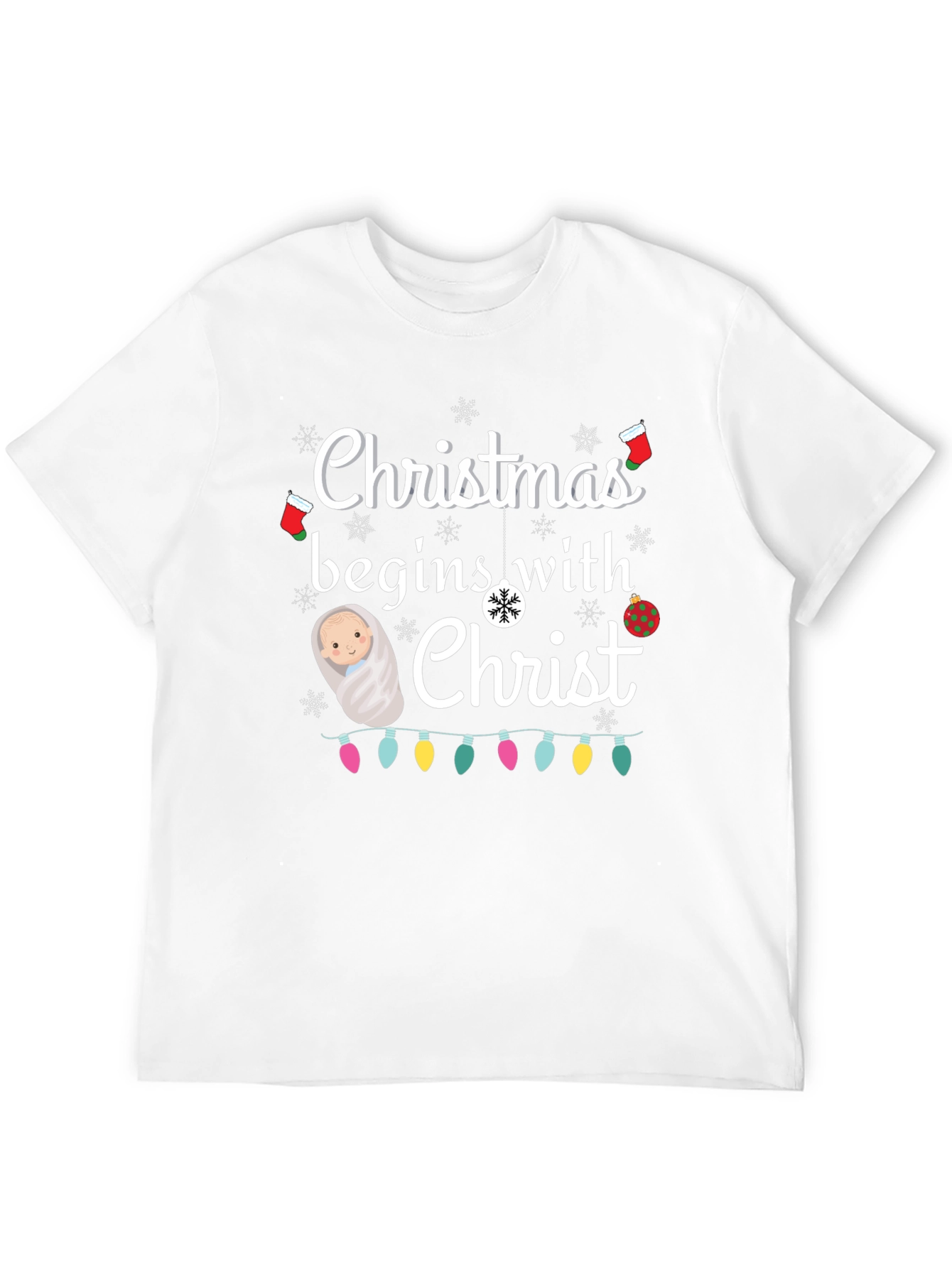 Christmas Begins with Christ T-Shirt