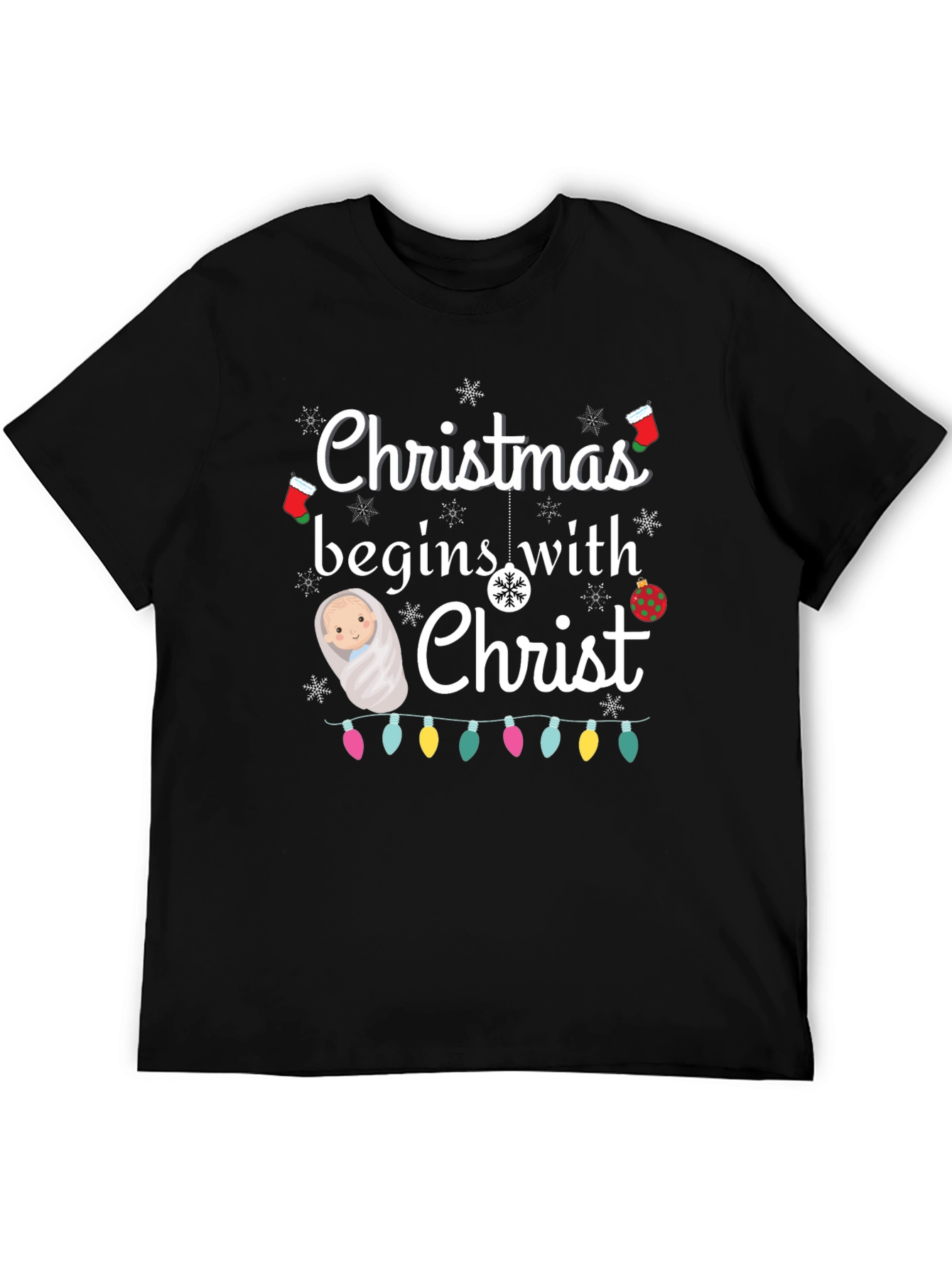 Christmas Begins with Christ T-Shirt