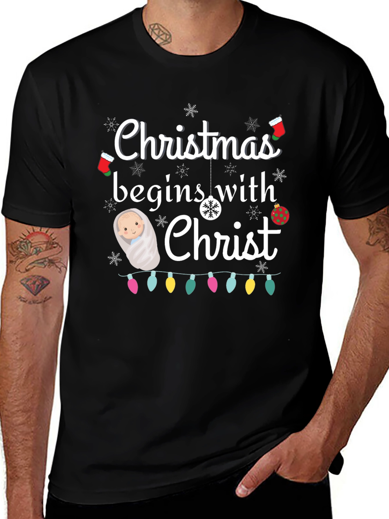 Christmas Begins with Christ T-Shirt