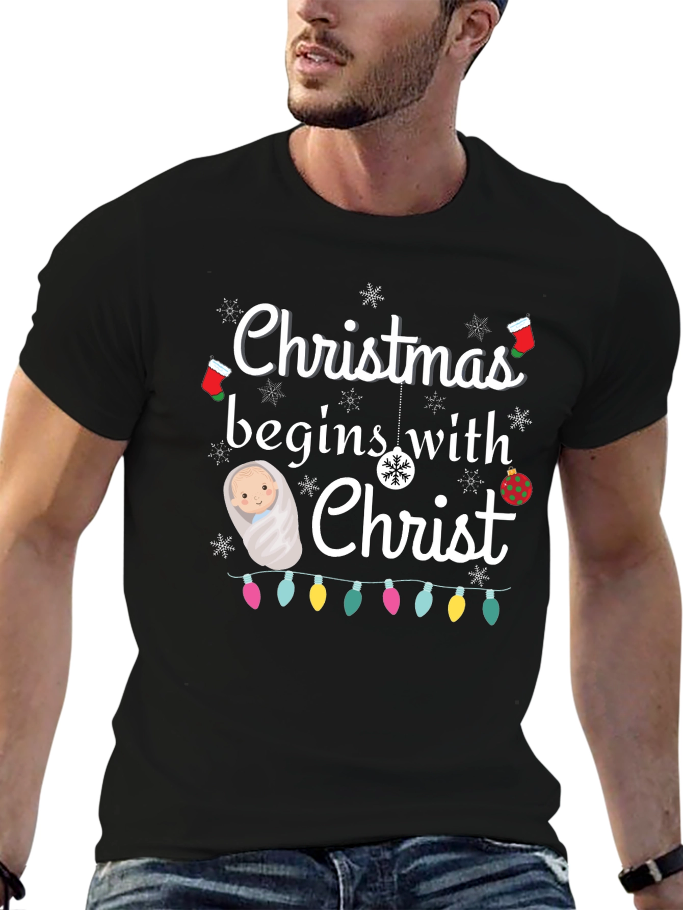 Christmas Begins with Christ T-Shirt