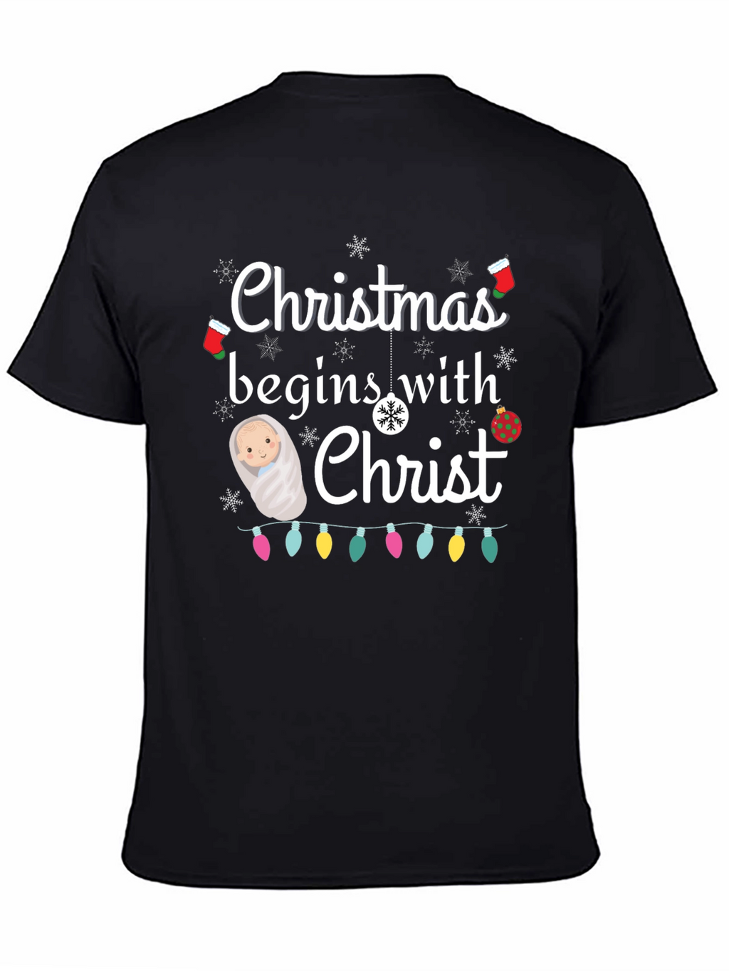 Christmas Begins with Christ T-Shirt