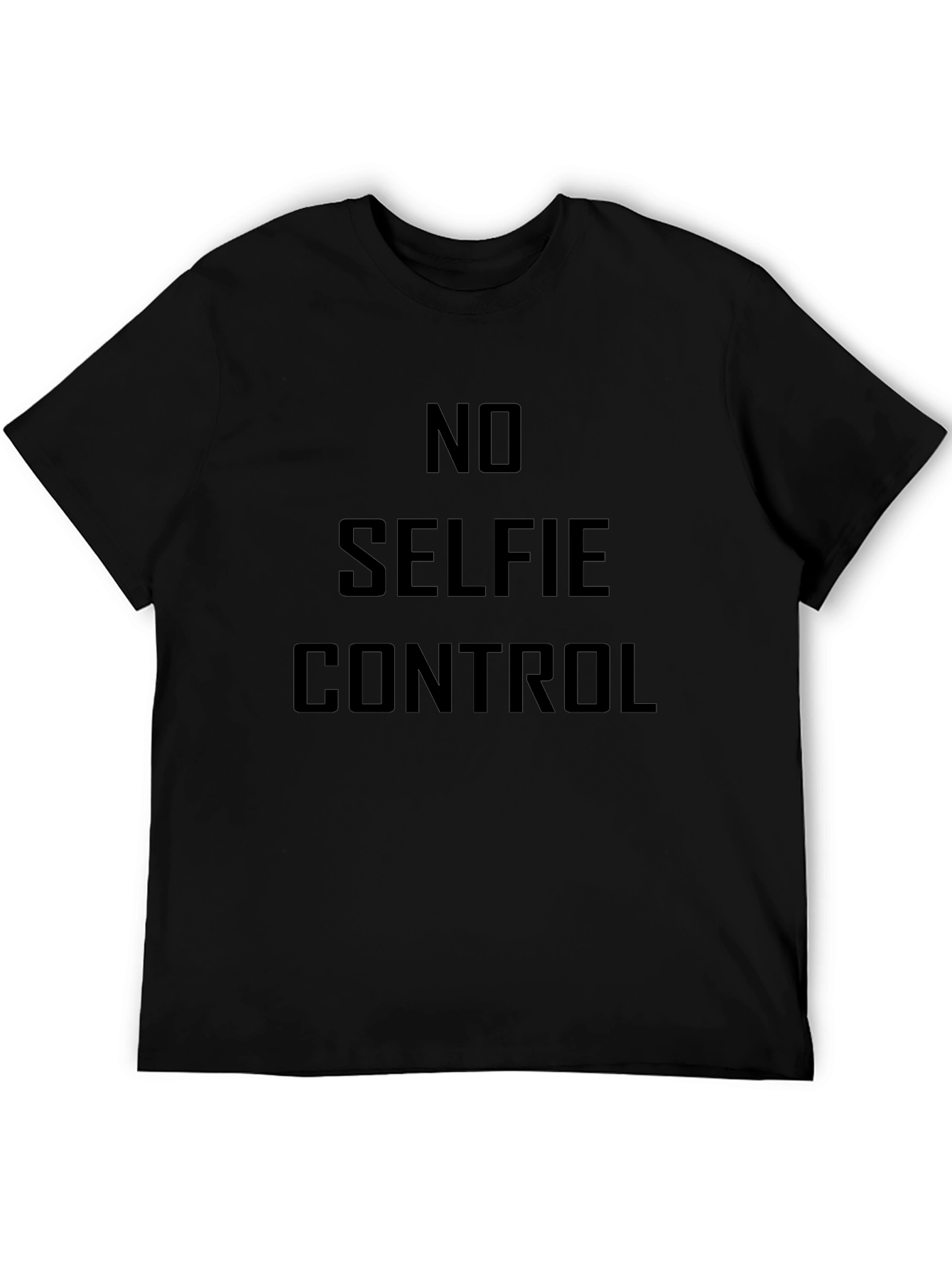 No Selfie Control Graphic T-Shirt