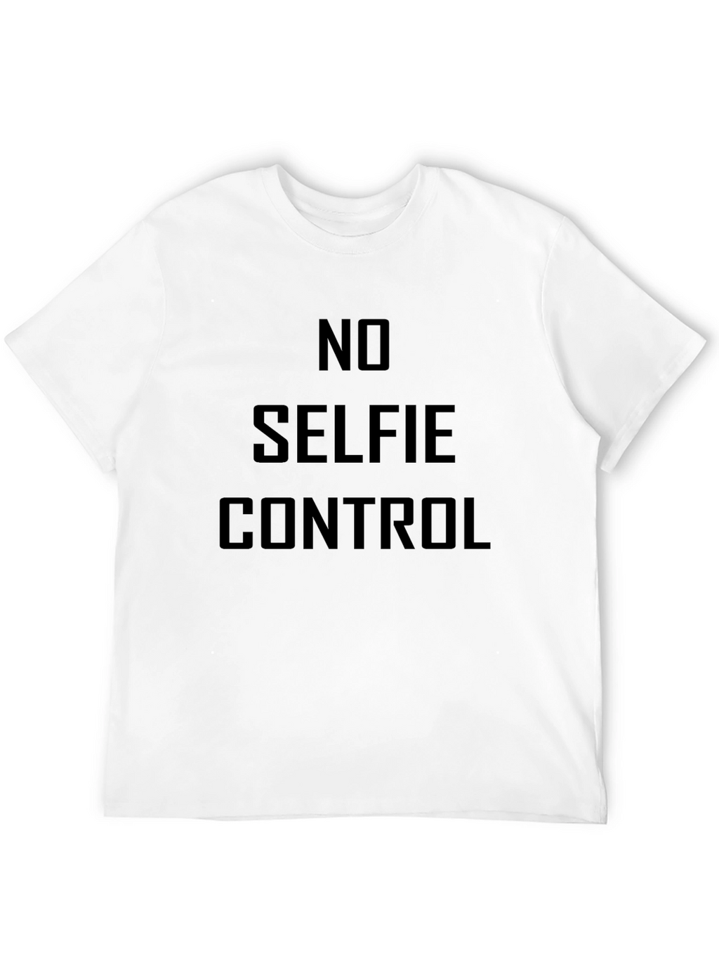 No Selfie Control Graphic T-Shirt