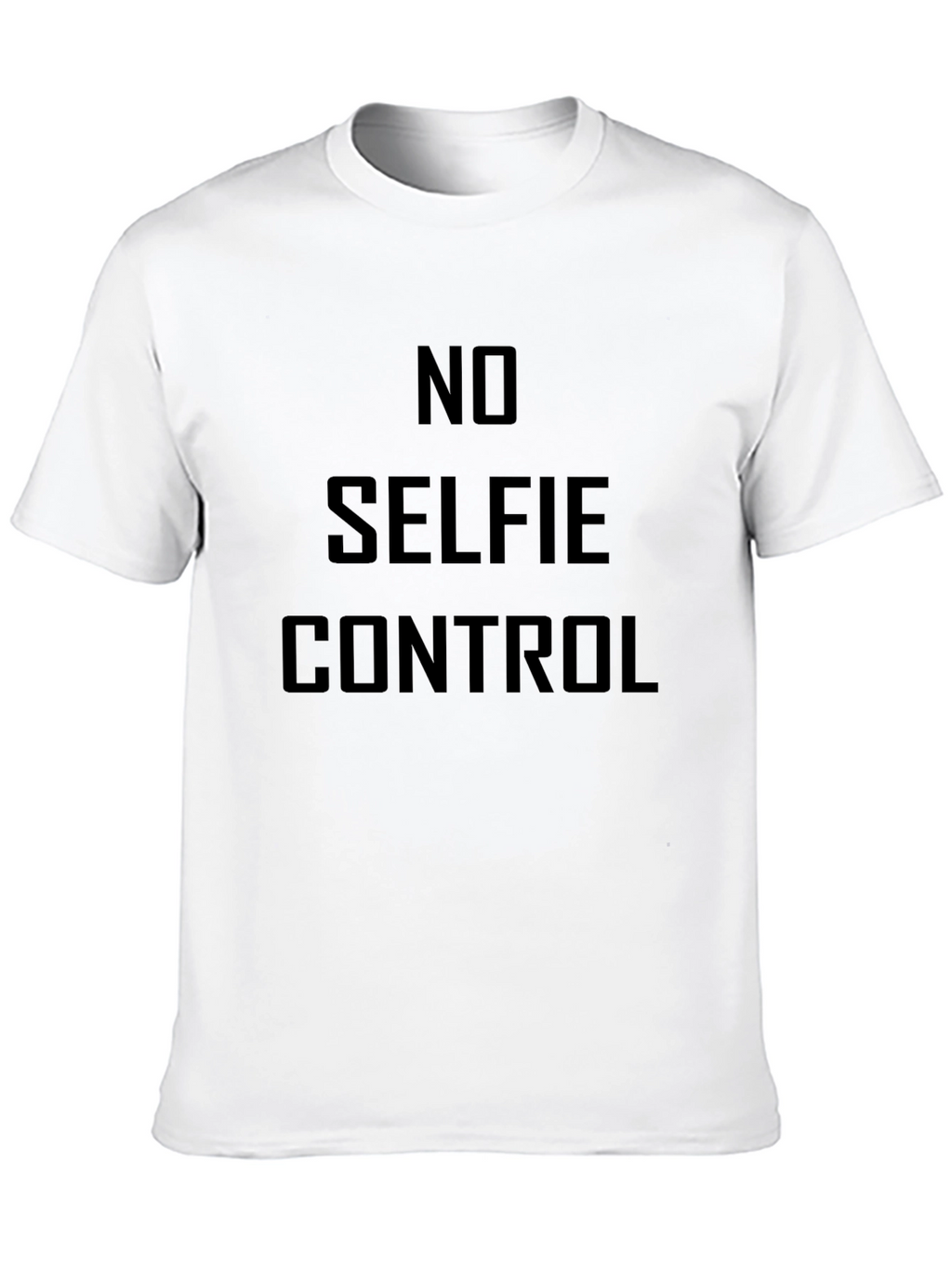 No Selfie Control Graphic T-Shirt