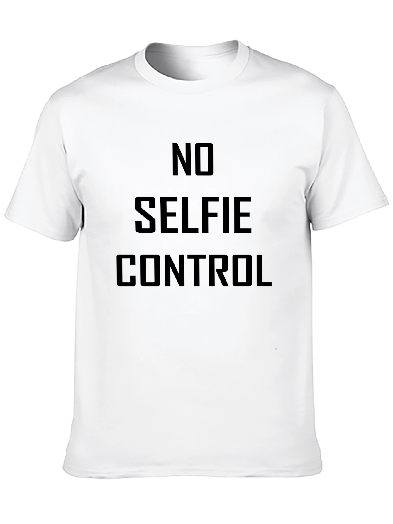 No Selfie Control Graphic T-Shirt