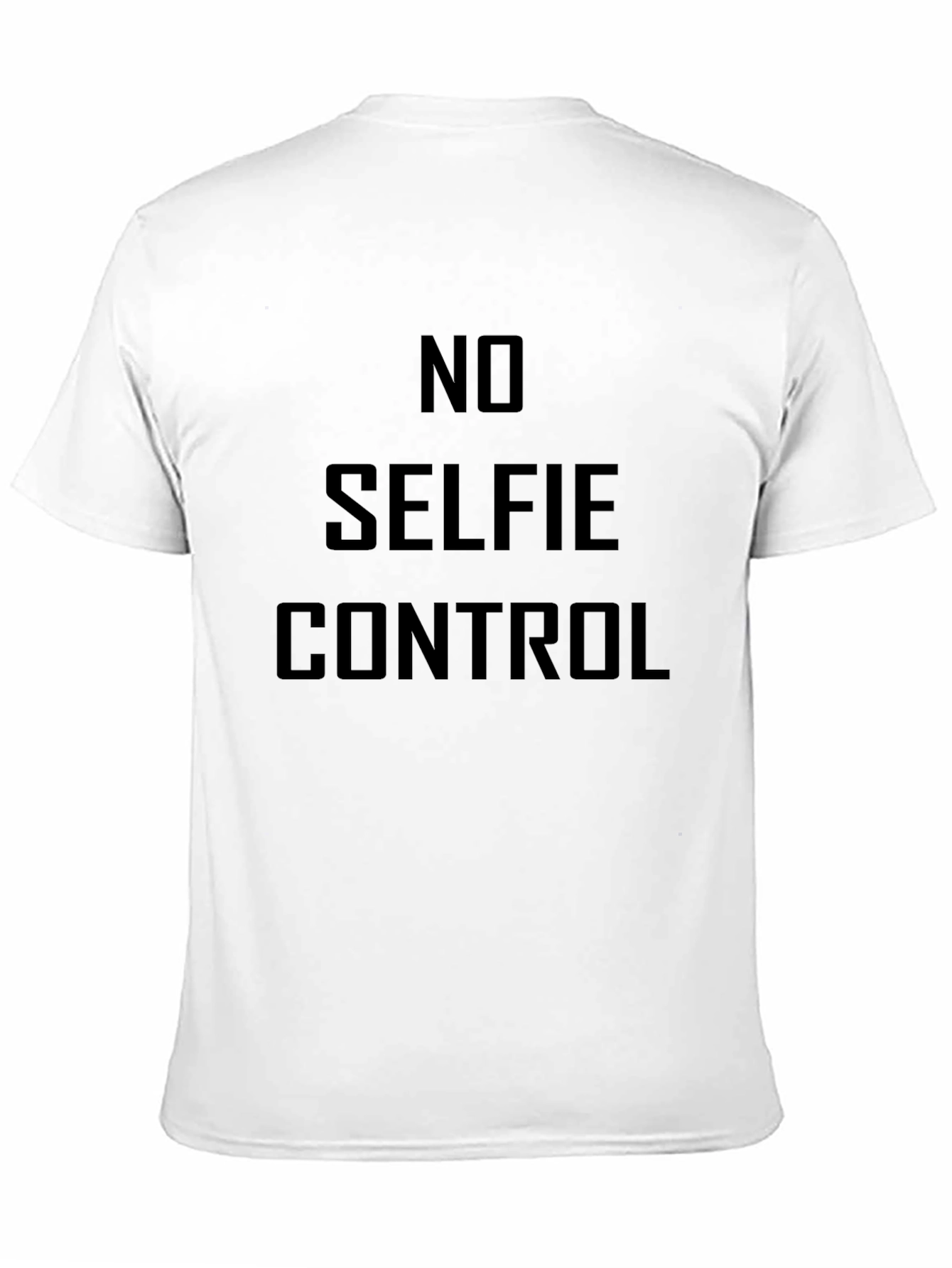 No Selfie Control Graphic T-Shirt