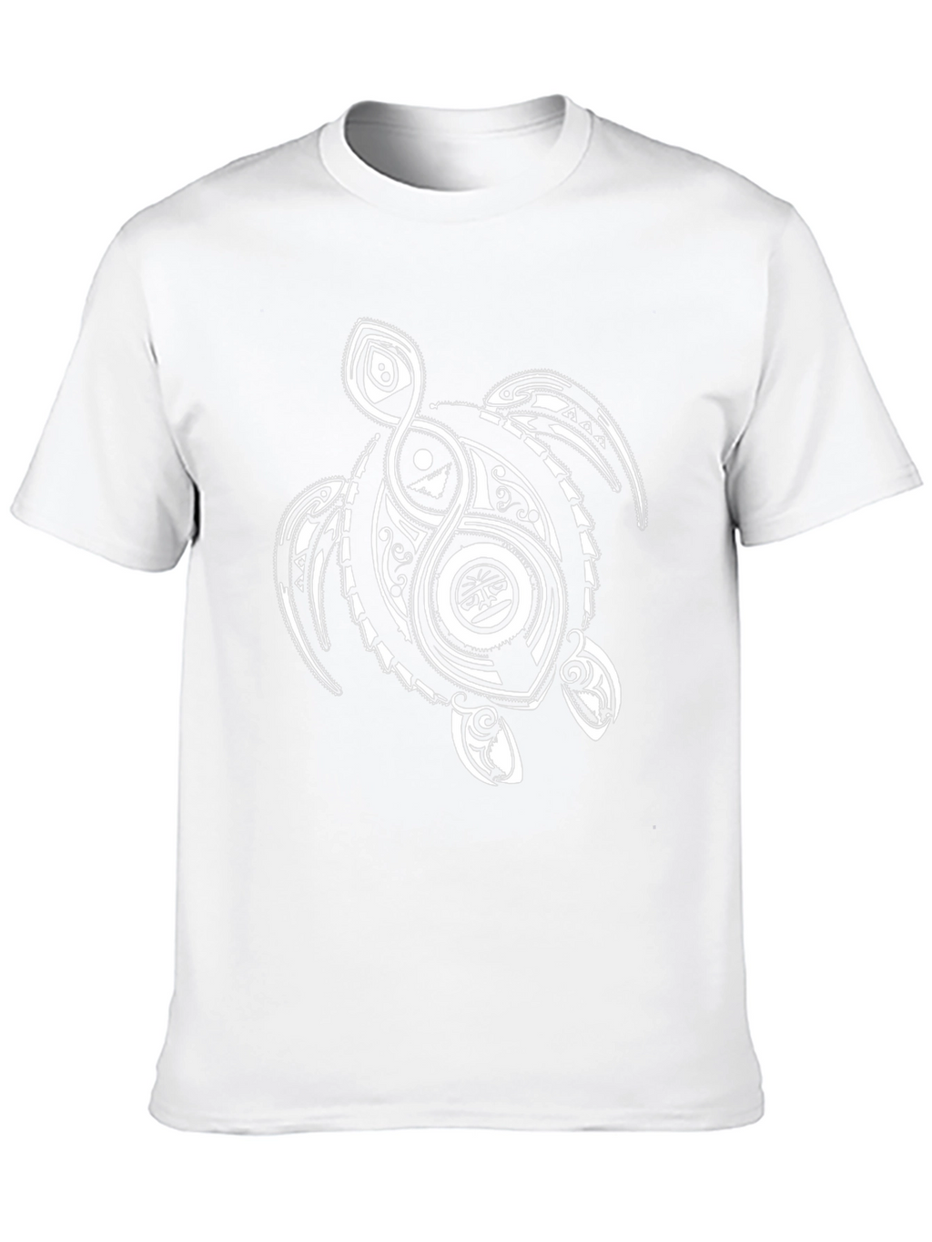 Tribal Turtle Graphic T-Shirt - Black