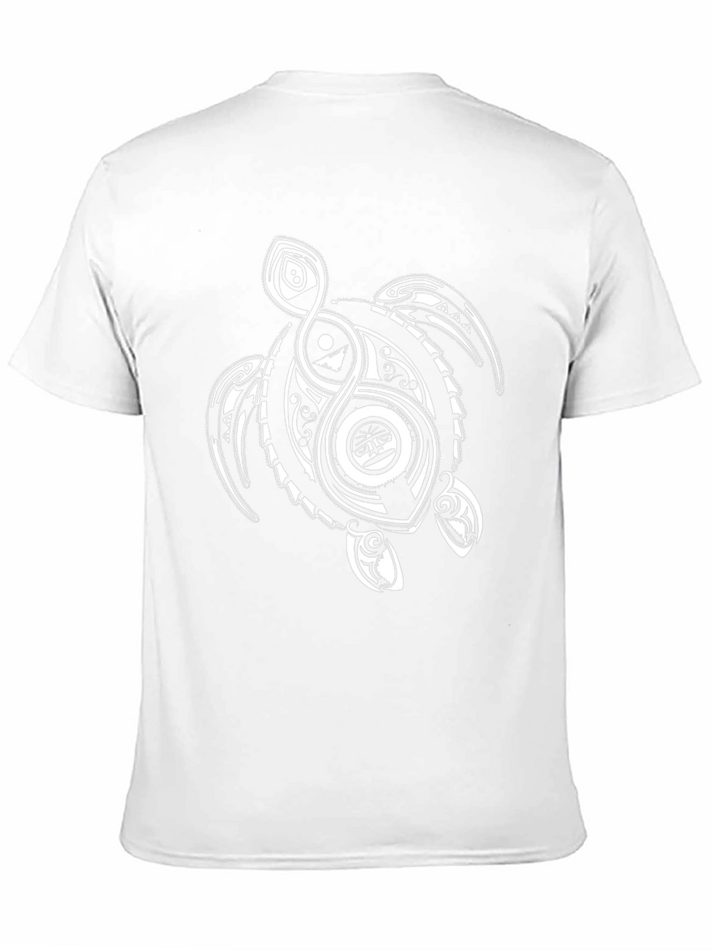 Tribal Turtle Graphic T-Shirt - Black