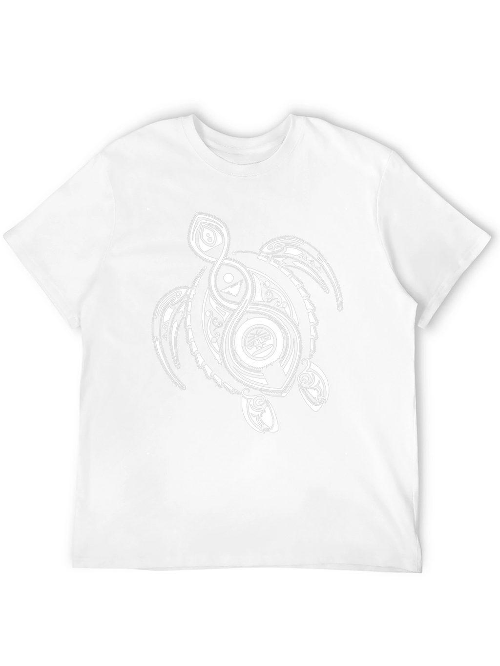 Tribal Turtle Graphic T-Shirt - Black