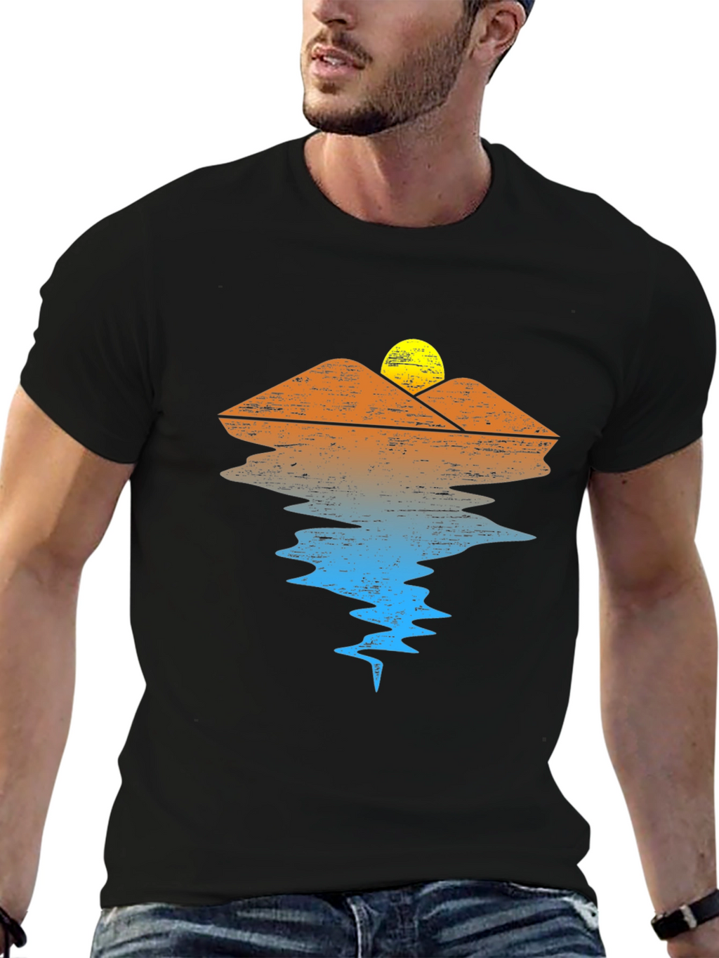 Sunset Mountain Reflection T-Shirt