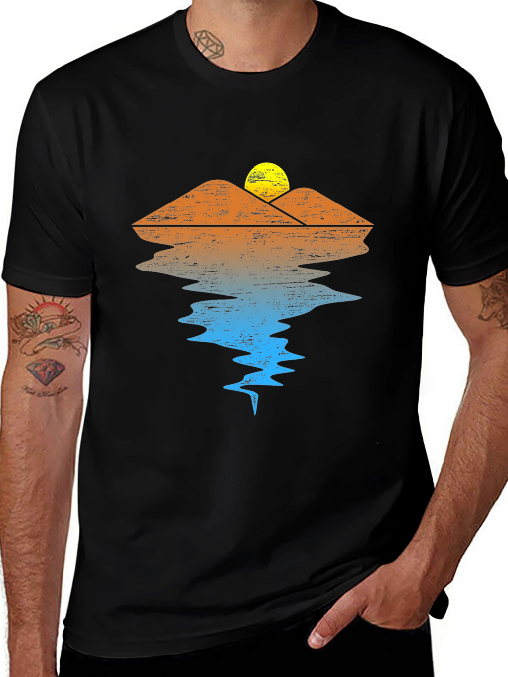 Sunset Mountain Reflection T-Shirt