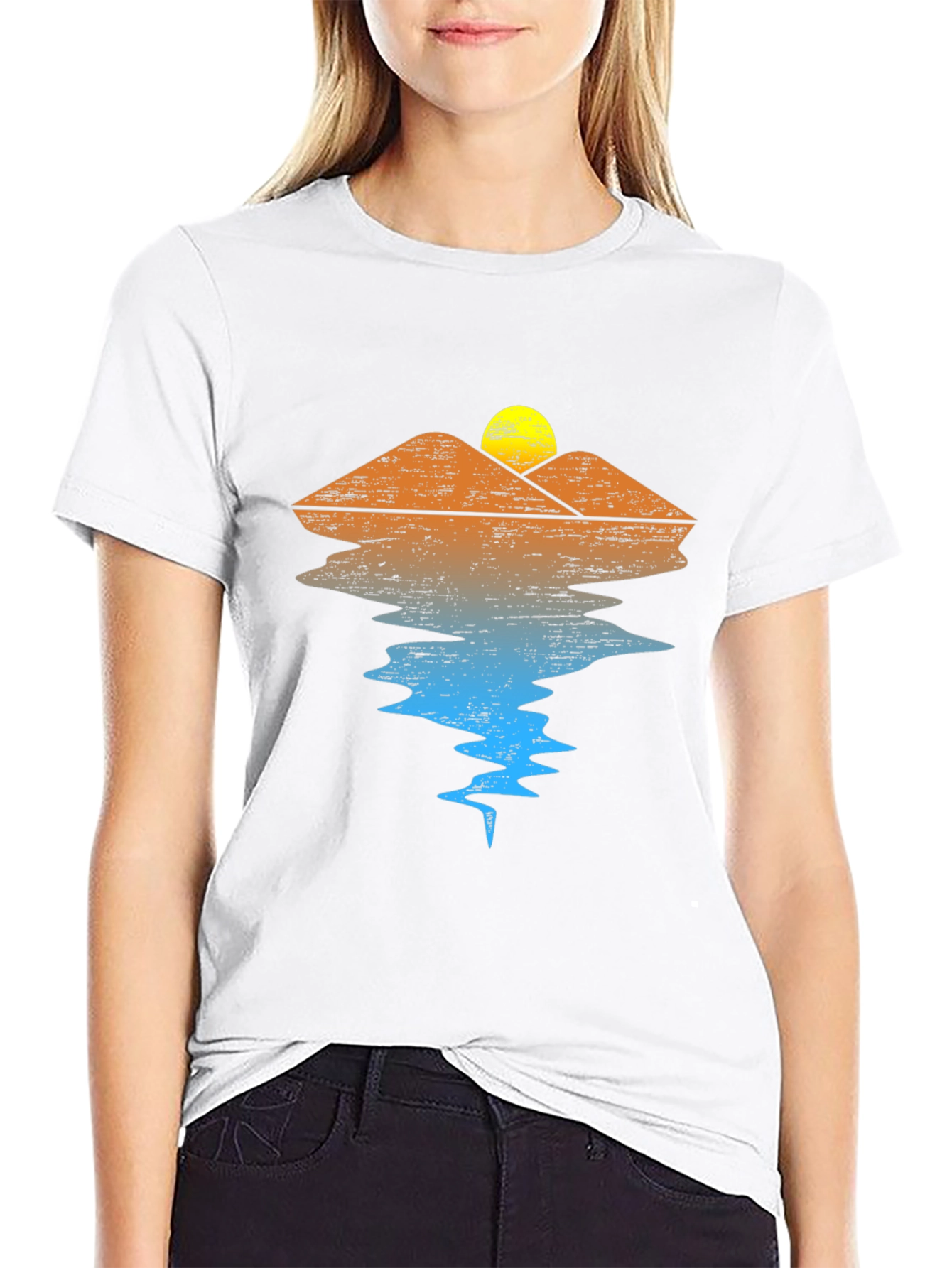 Sunset Mountain Reflection T-Shirt