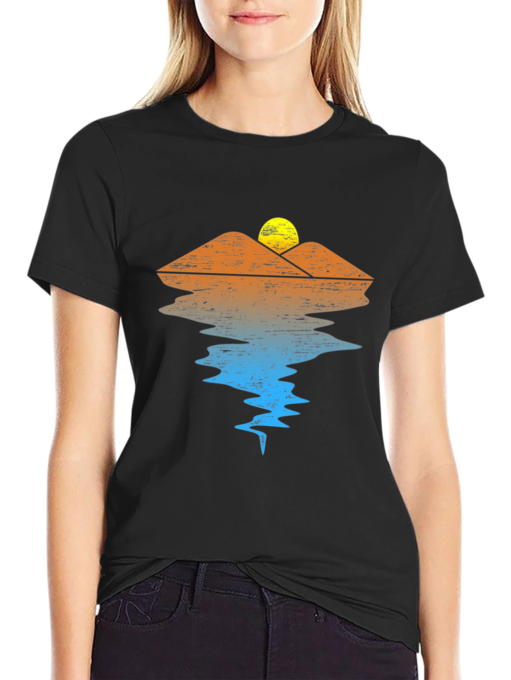 Sunset Mountain Reflection T-Shirt