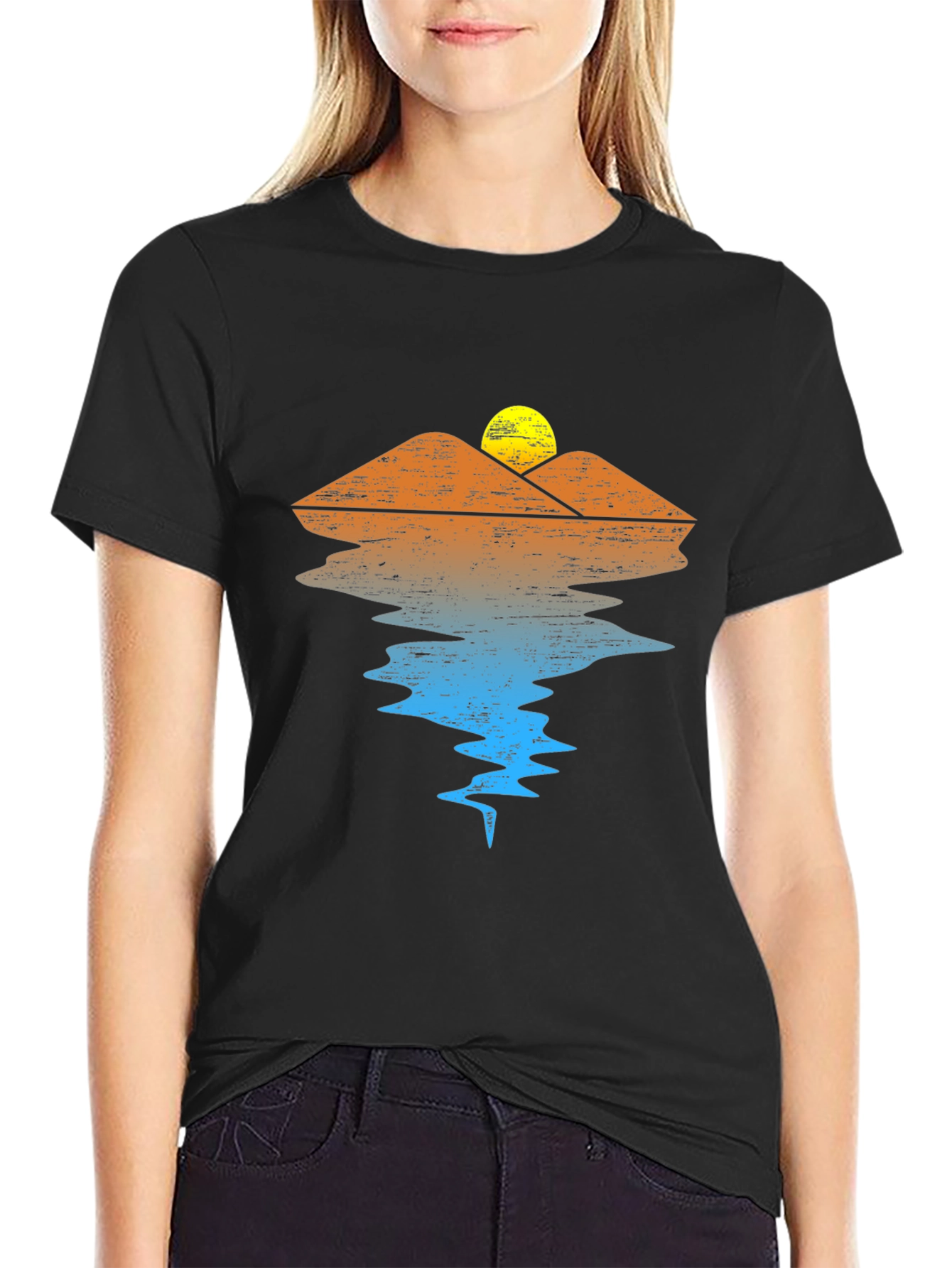 Sunset Mountain Reflection T-Shirt