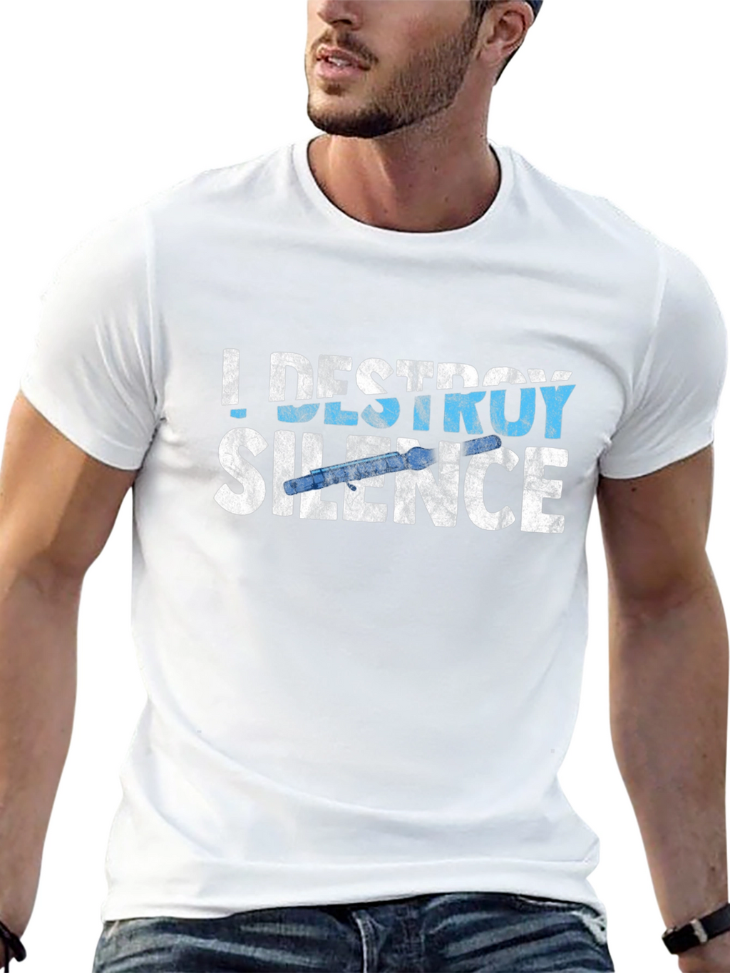 I Destroy Silence T-Shirt - Musician Gift Tee