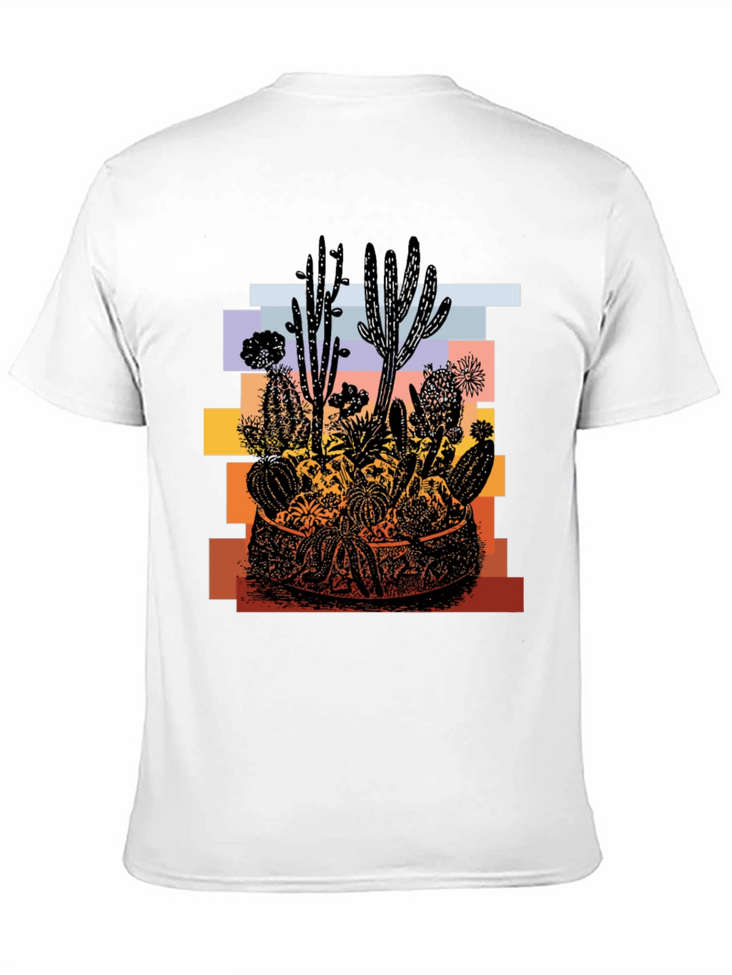 Cactus Desert Graphic T-Shirt - Unisex Black Tee