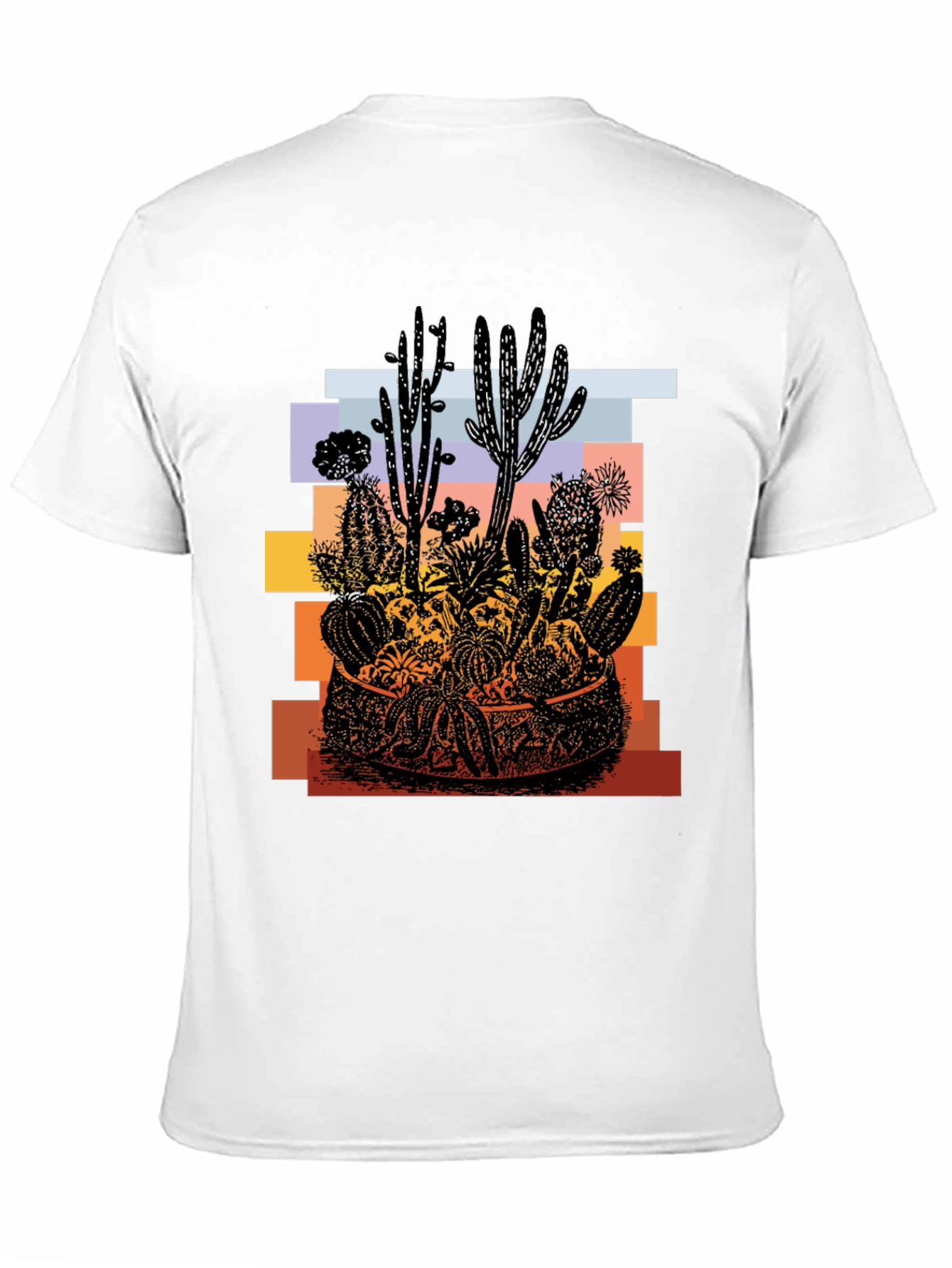 Cactus Desert Graphic T-Shirt - Unisex Black Tee