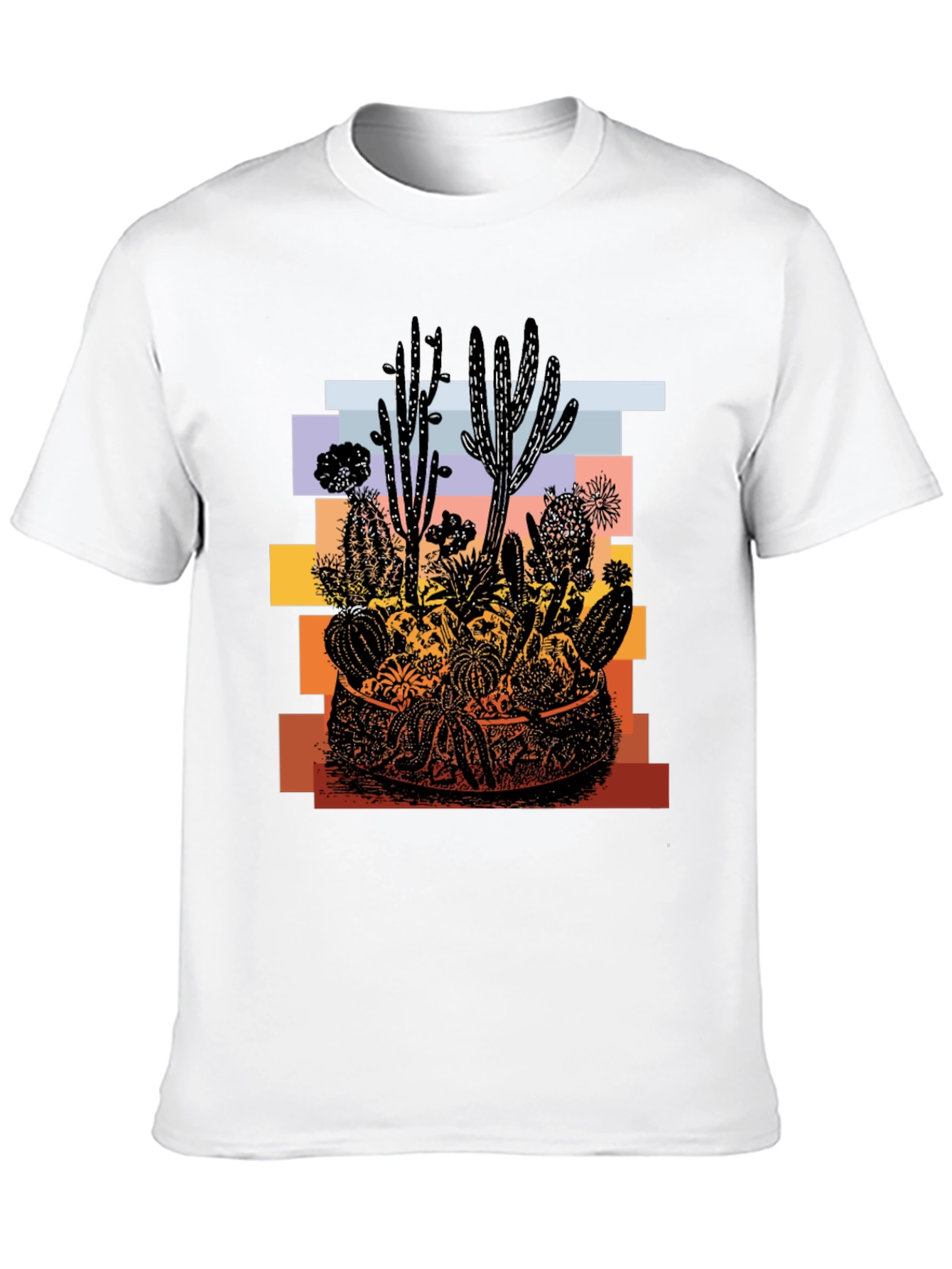 Cactus Desert Graphic T-Shirt - Unisex Black Tee