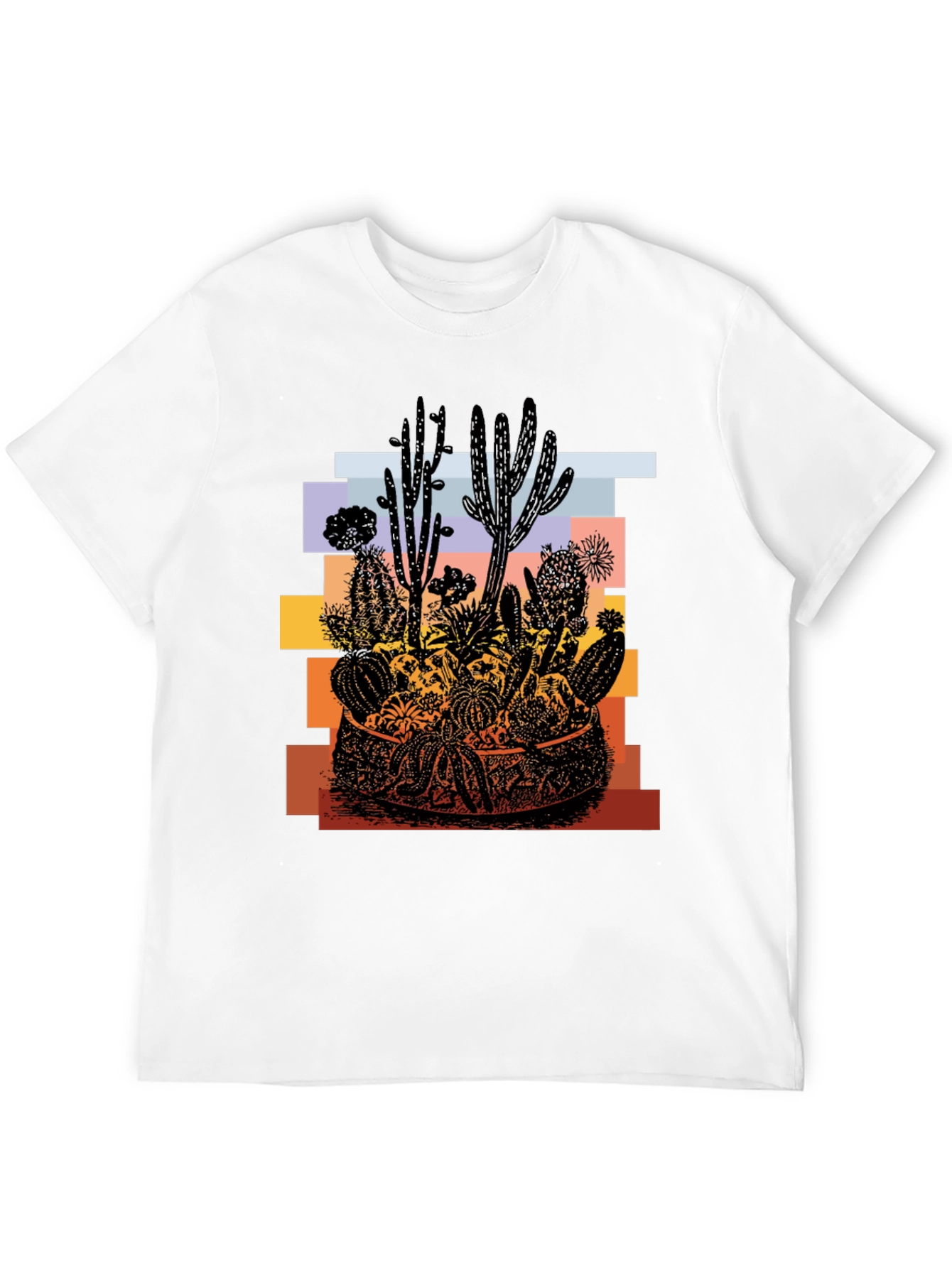 Cactus Desert Graphic T-Shirt - Unisex Black Tee