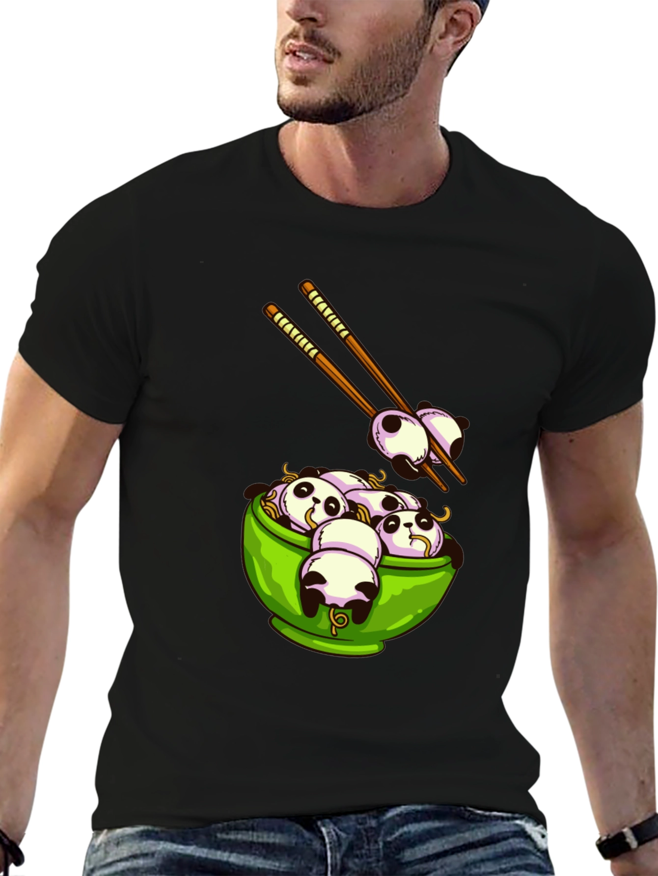 Panda Ramen Graphic T-Shirt