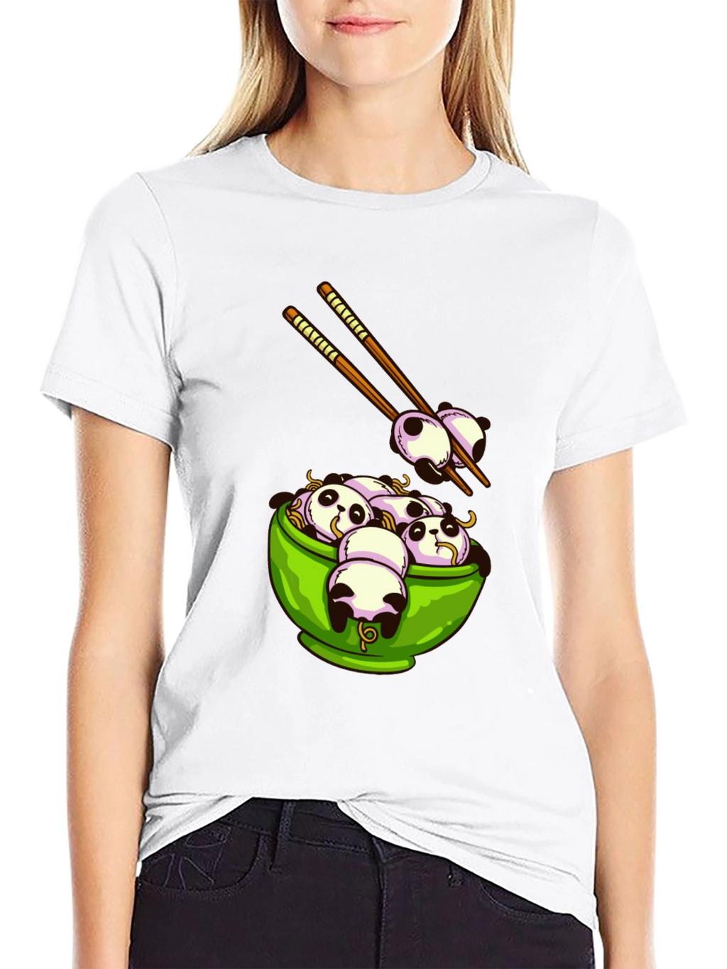 Panda Ramen Graphic T-Shirt