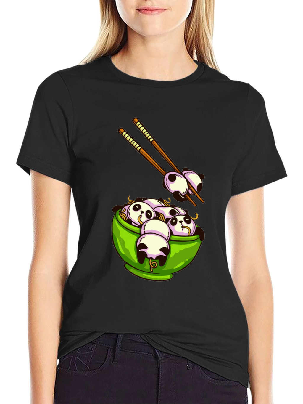 Panda Ramen Graphic T-Shirt