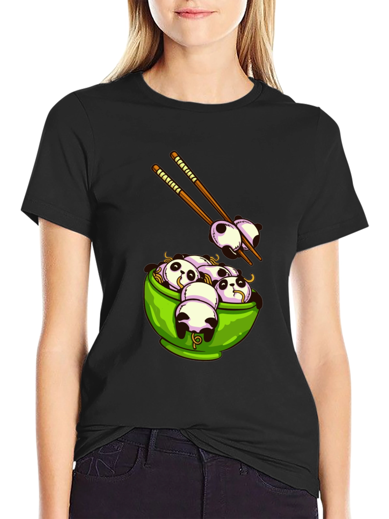 Panda Ramen Graphic T-Shirt