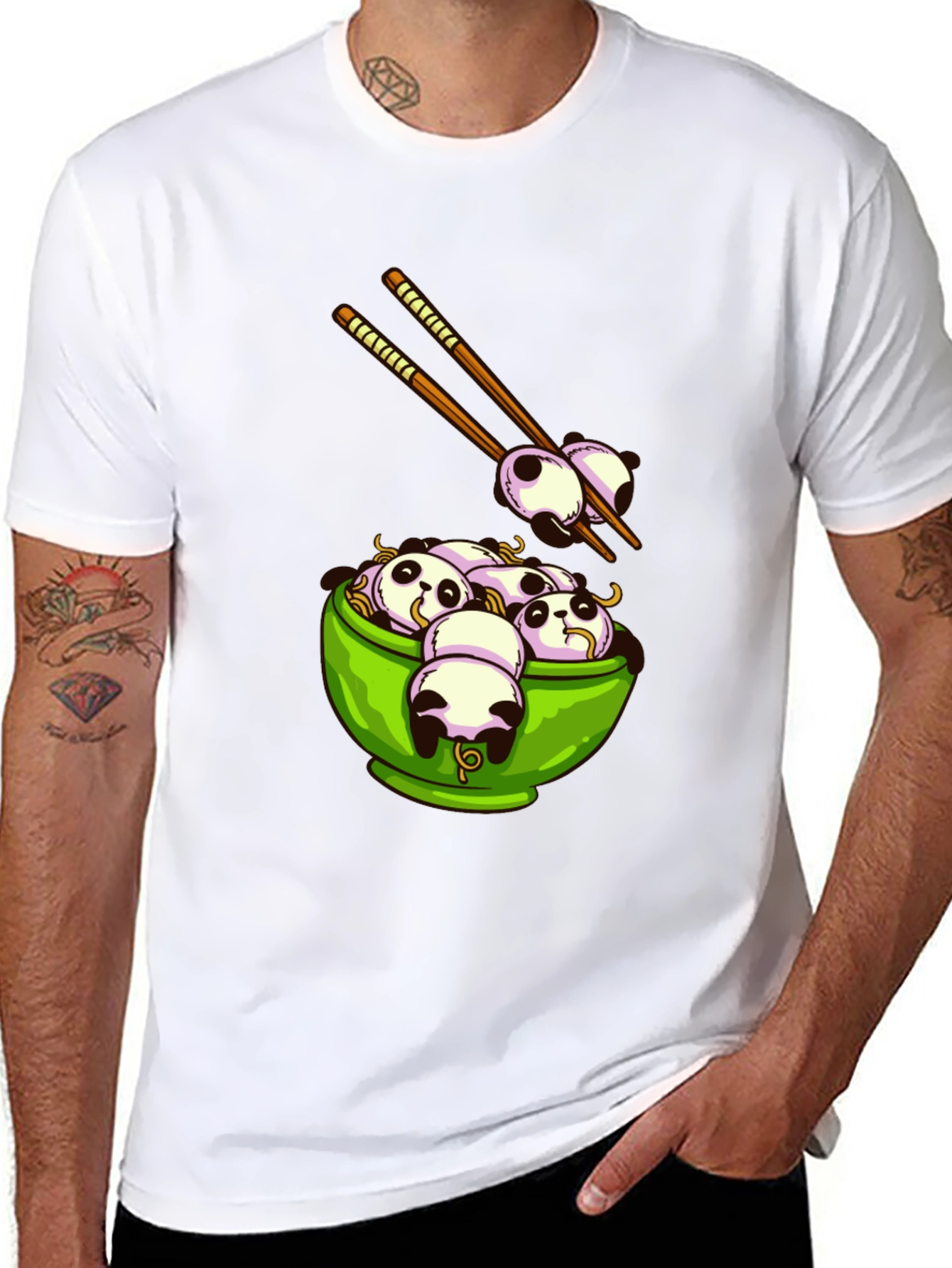 Panda Ramen Graphic T-Shirt