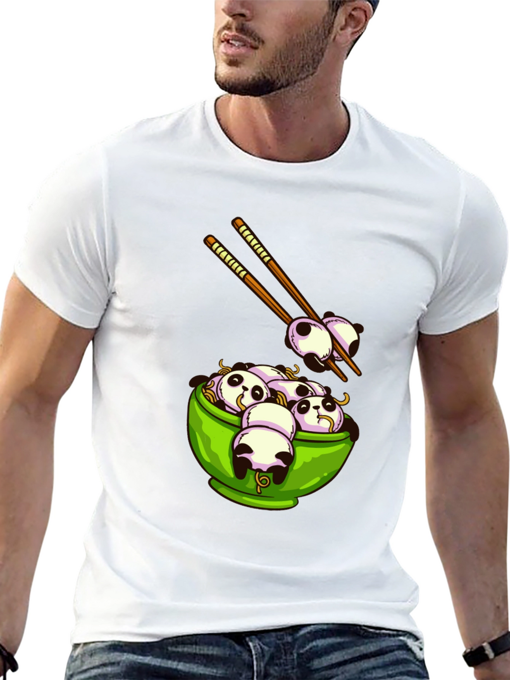 Panda Ramen Graphic T-Shirt