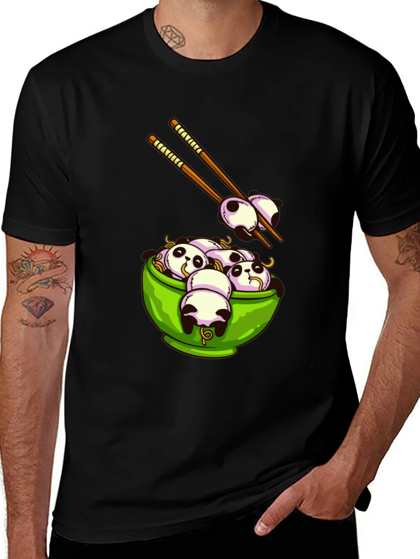 Panda Ramen Graphic T-Shirt