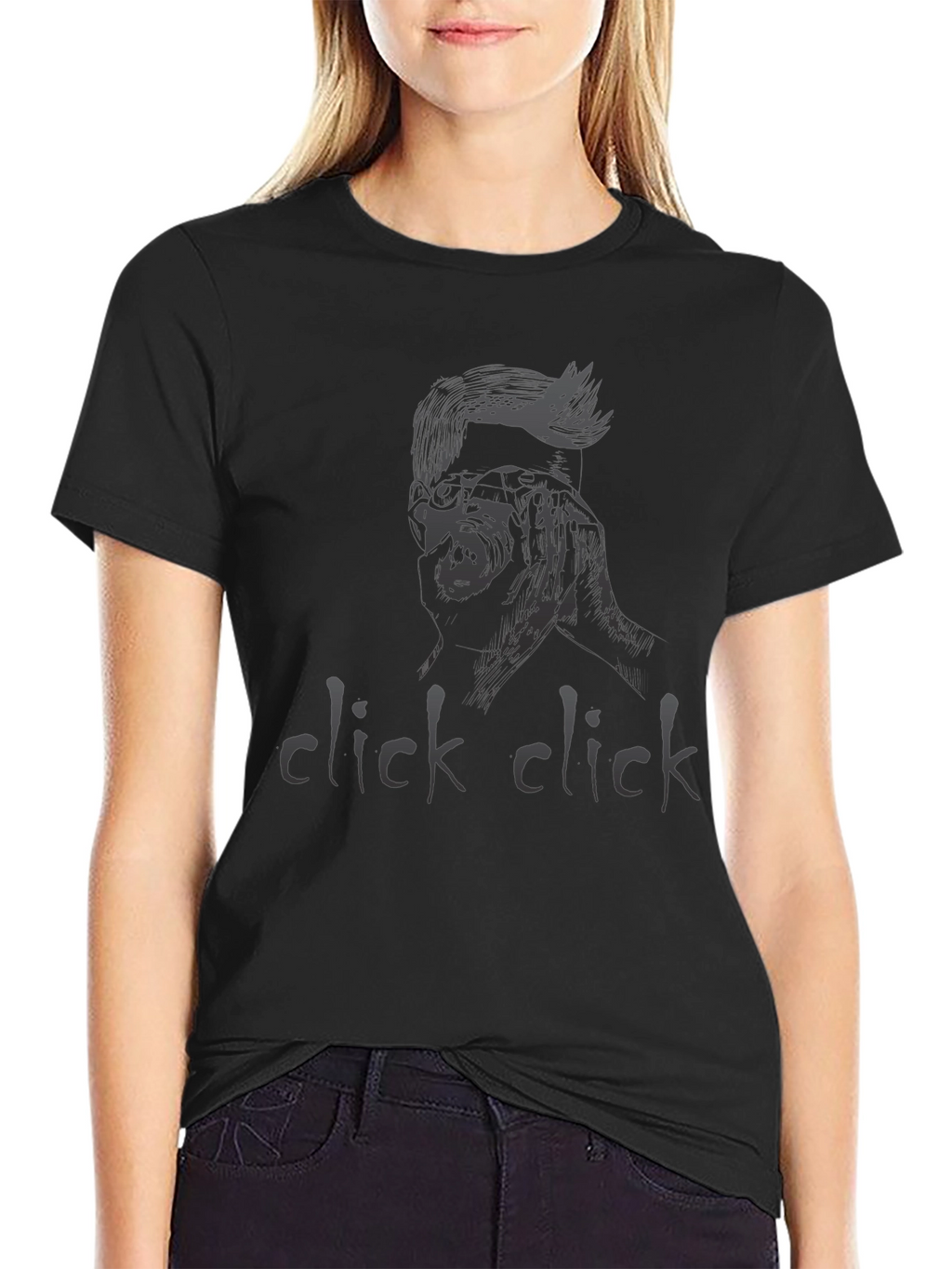 Click Click Graphic Tee - Edgy Style