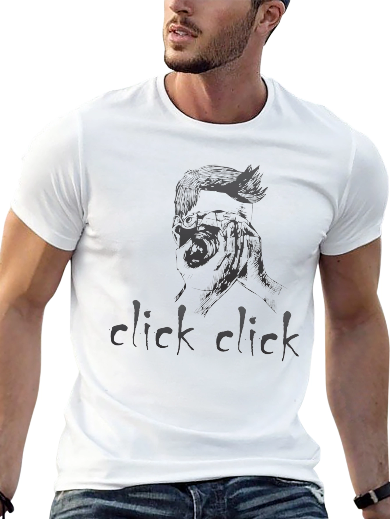 Click Click Graphic Tee - Edgy Style