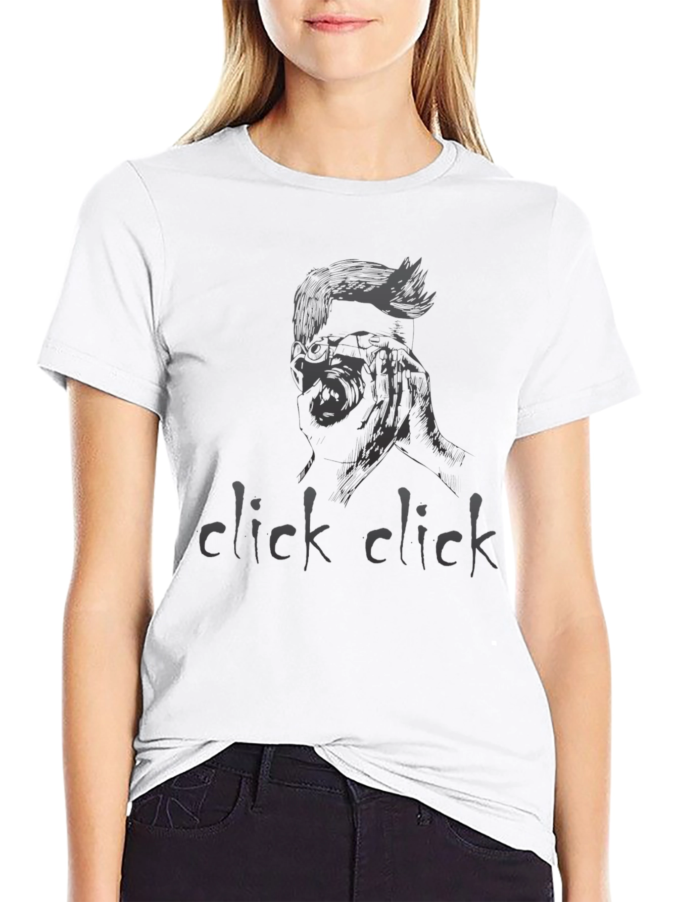 Click Click Graphic Tee - Edgy Style