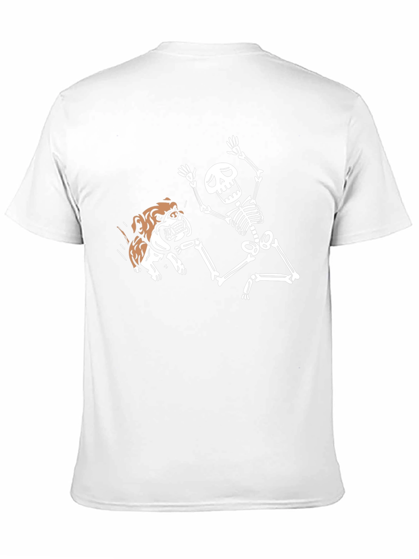 Skeleton & Bulldog Graphic Tee - Black T-Shirt